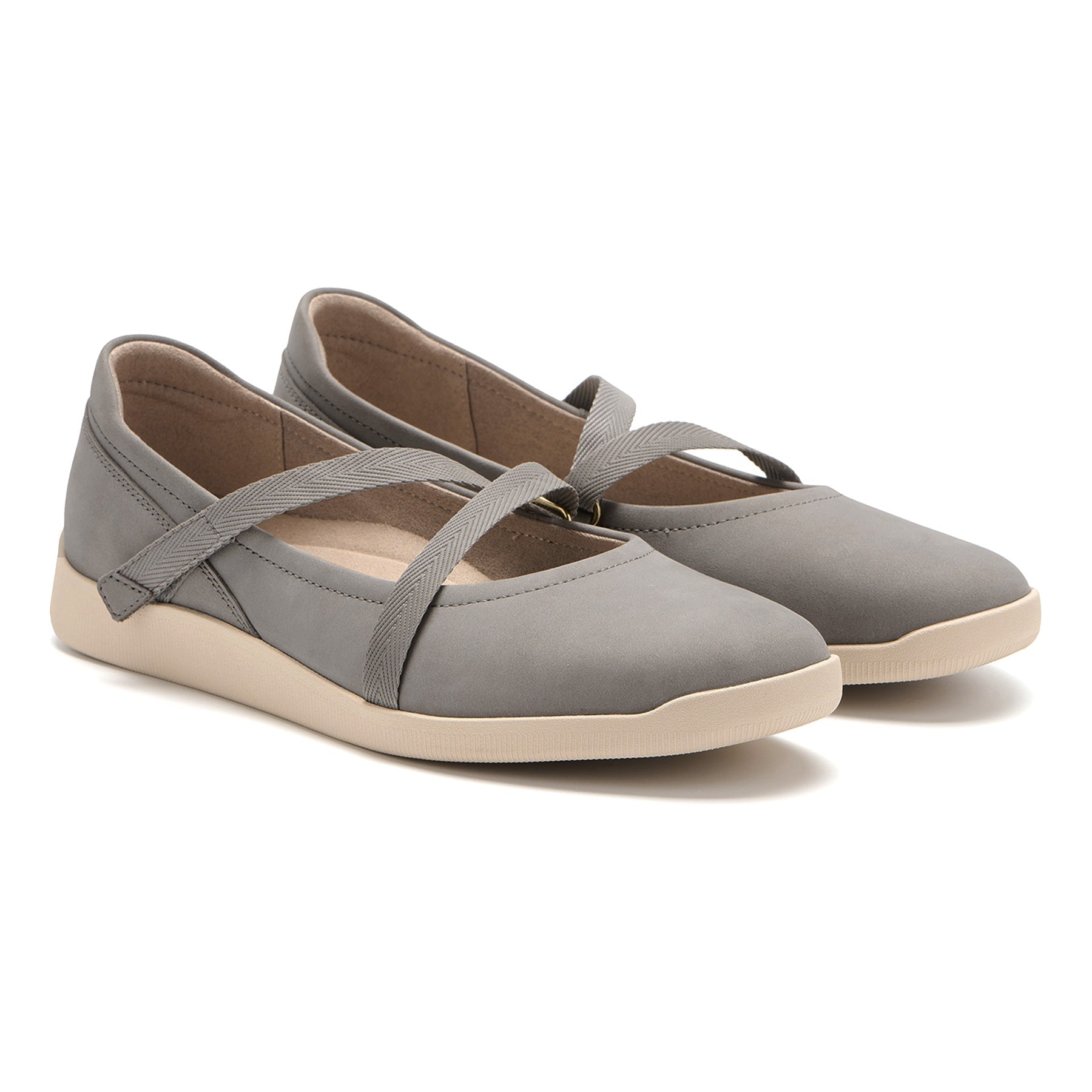 ABEO Footwear Vela Mary Jane Grey
