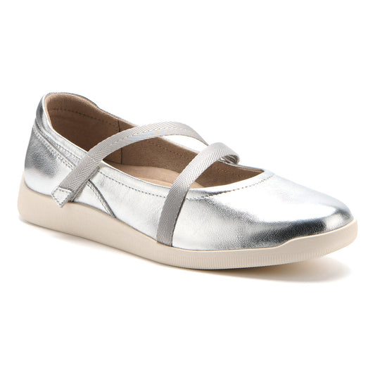 ABEO Footwear Vela Mary Jane Silver