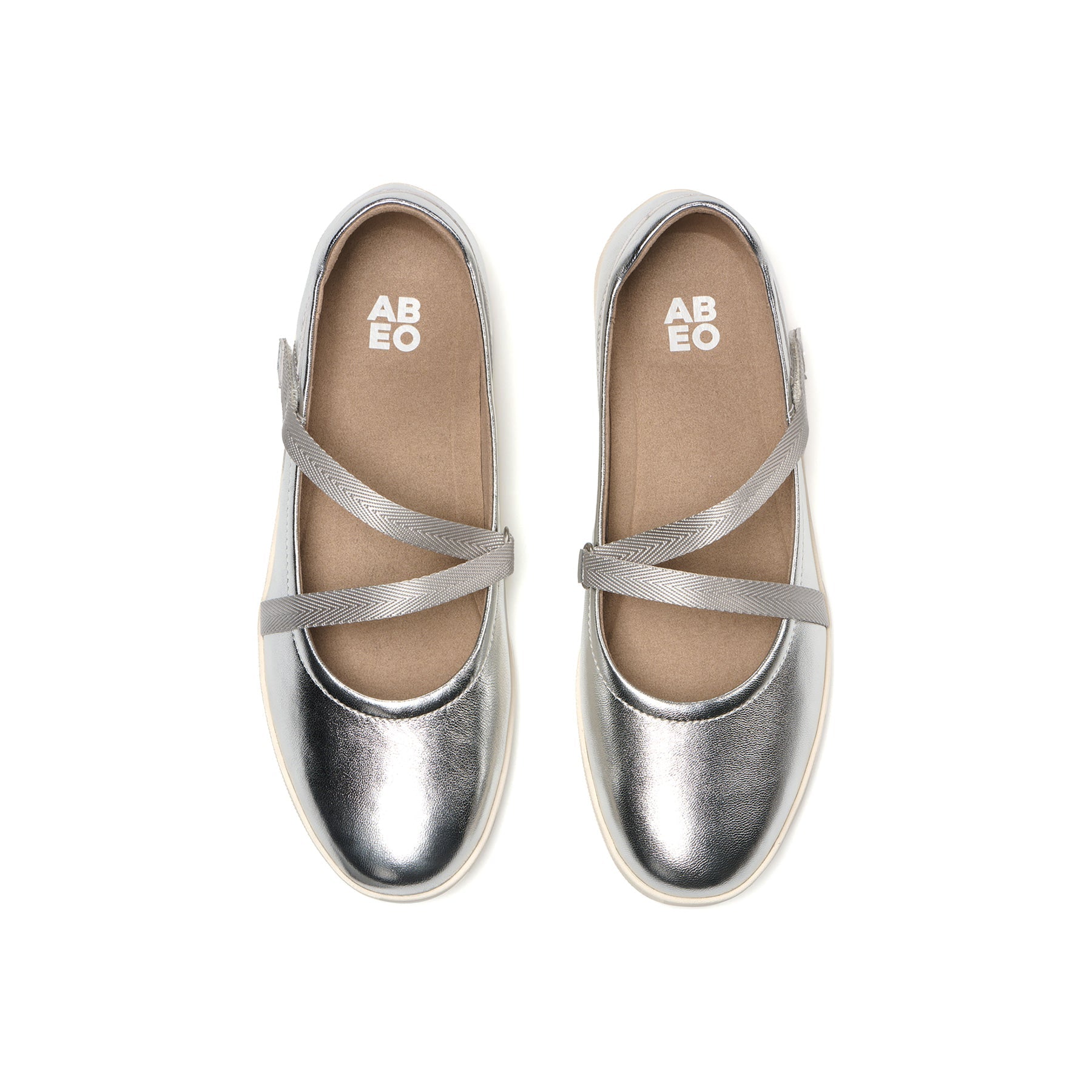 ABEO Footwear Vela Mary Jane Silver