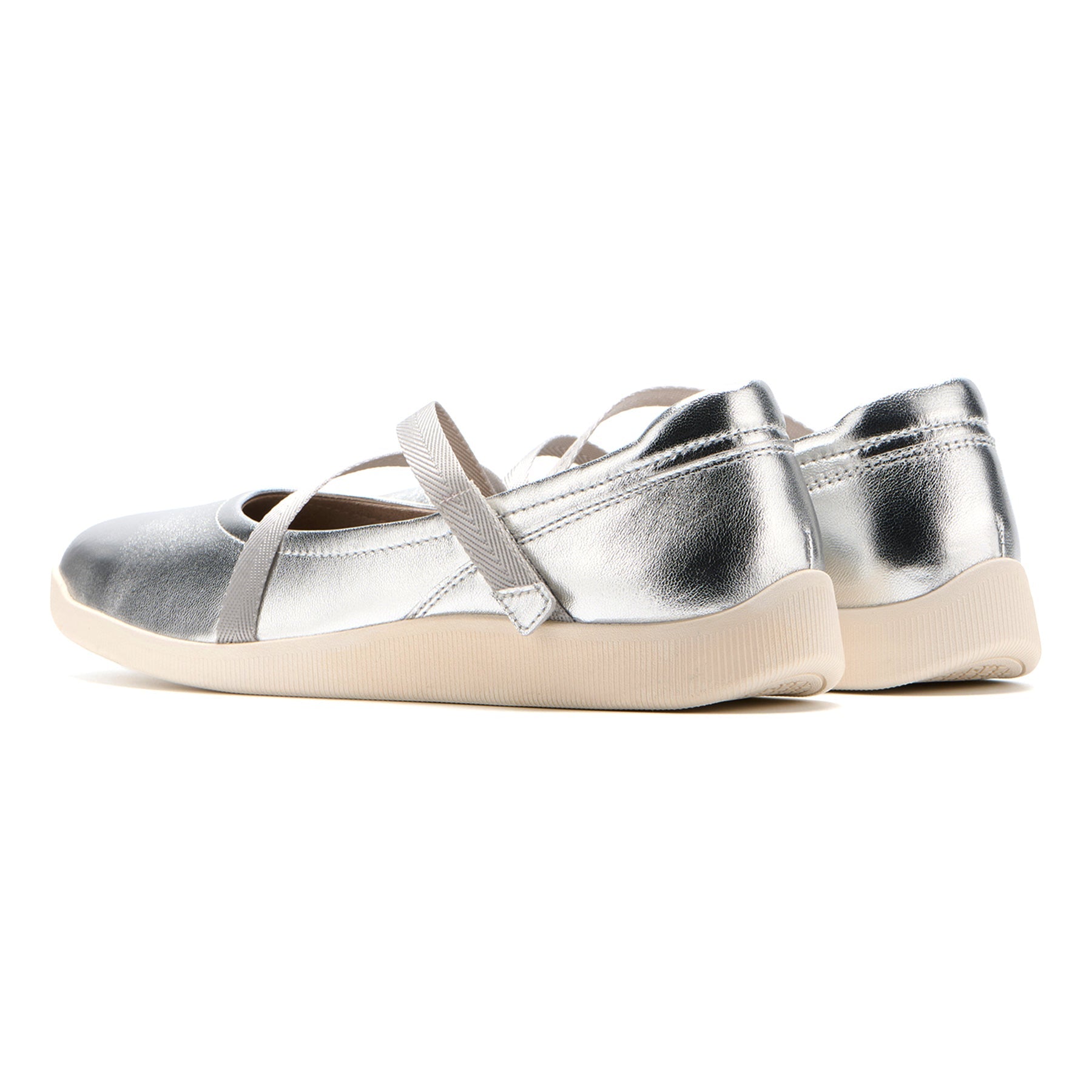 ABEO Footwear Vela Mary Jane Silver