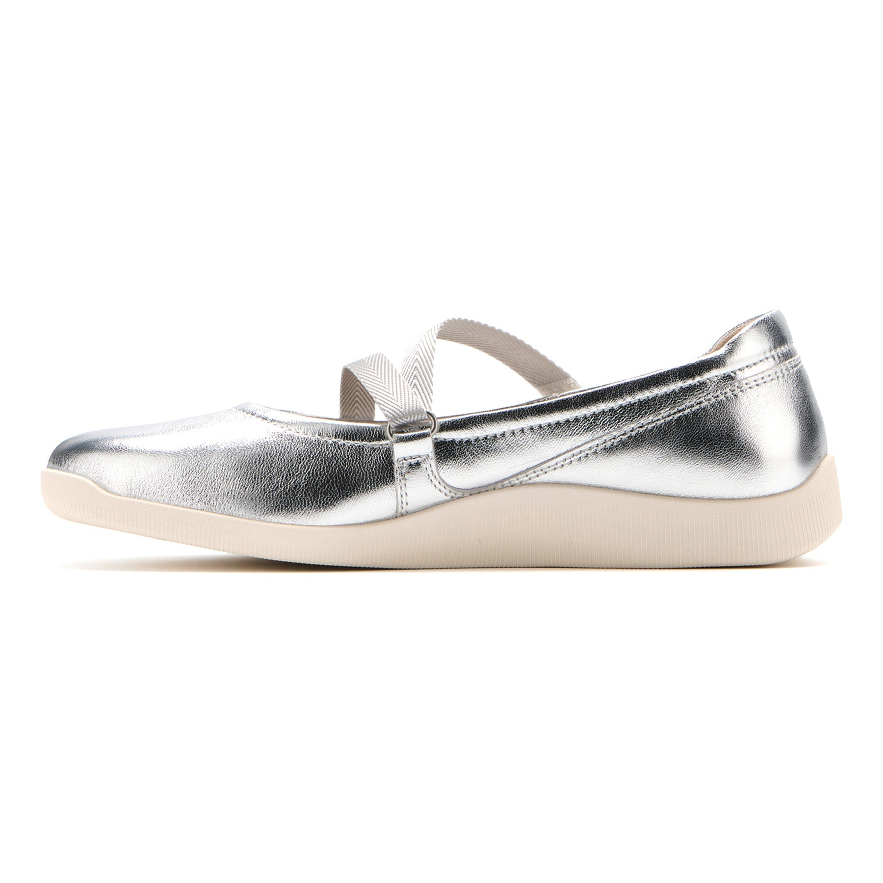 ABEO Footwear Vela Mary Jane Silver
