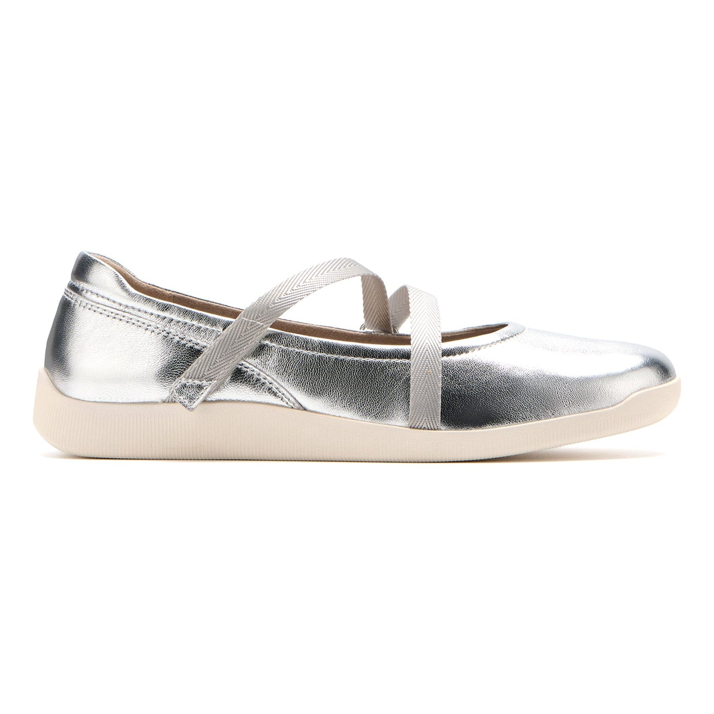ABEO Footwear Vela Mary Jane Silver