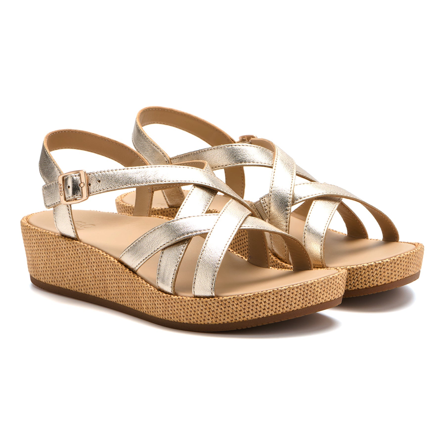 ABEO Footwear Soleil Cross Metatarsal Metallic Gold