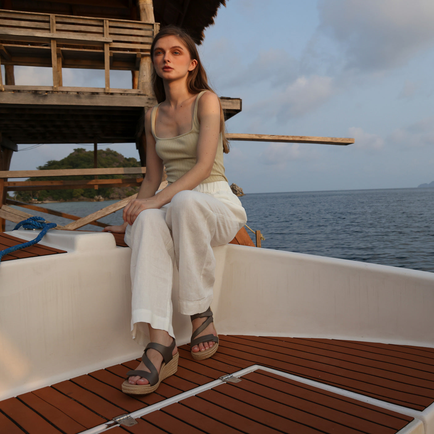ABEO Footwear Riviera Adjustable Sandal Fossil