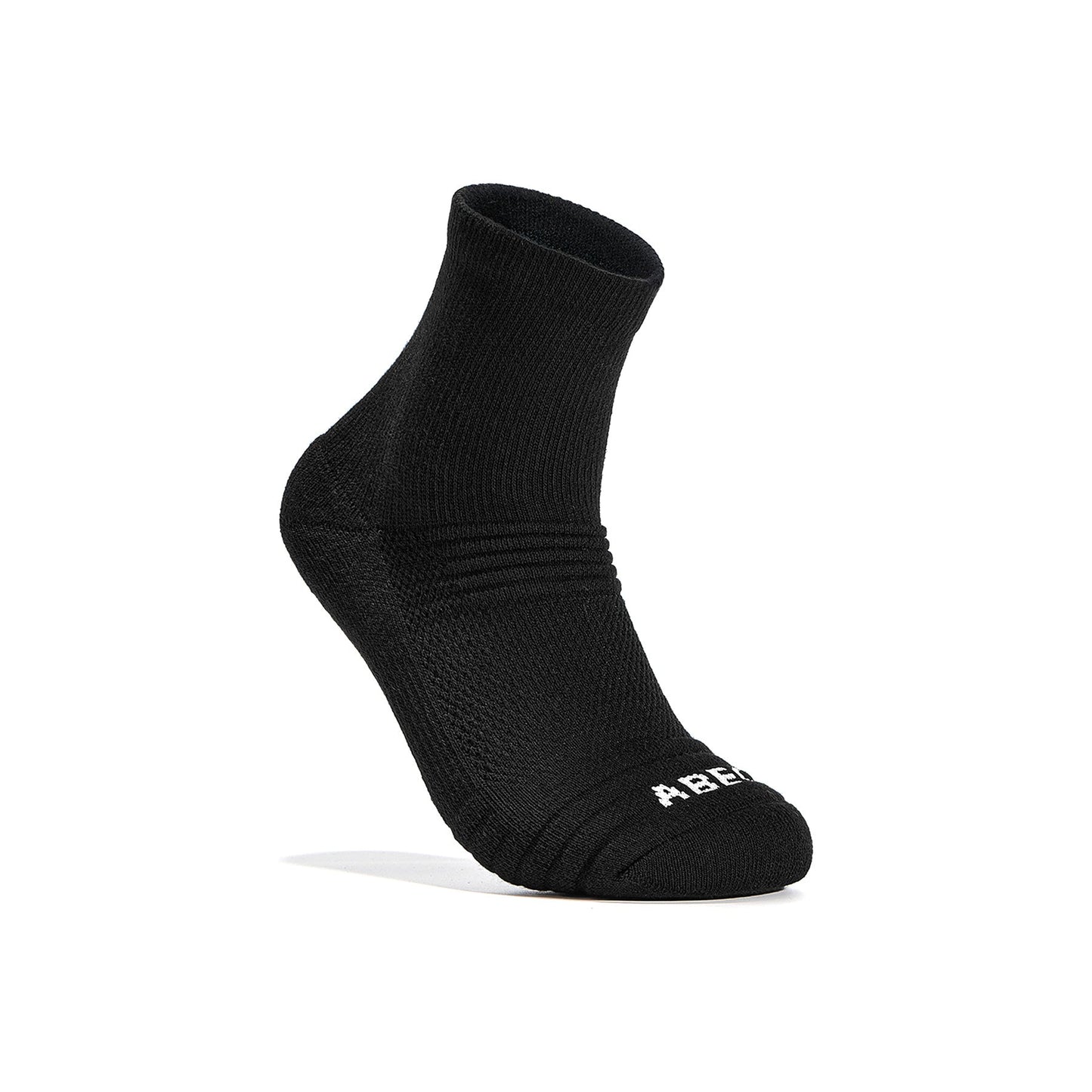 ABEO Footwear 3 Pk Quarter Socks Black