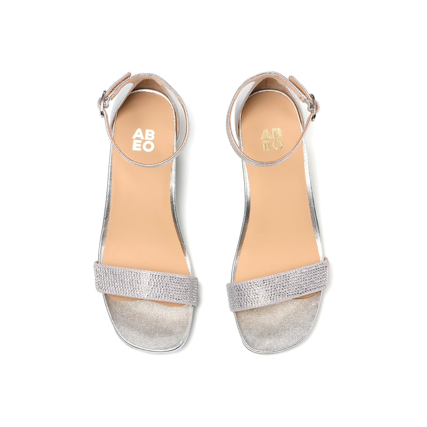 ABEO Footwear Avenue Strap Metatarsal Silver Sparkle