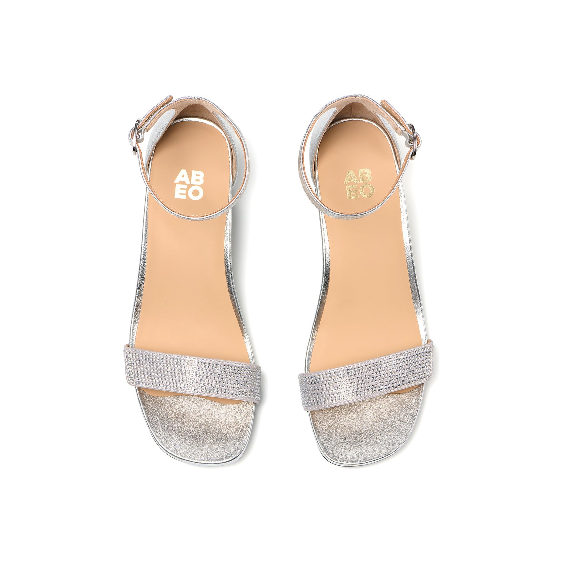 ABEO Footwear Avenue Strap Metatarsal Silver Sparkle