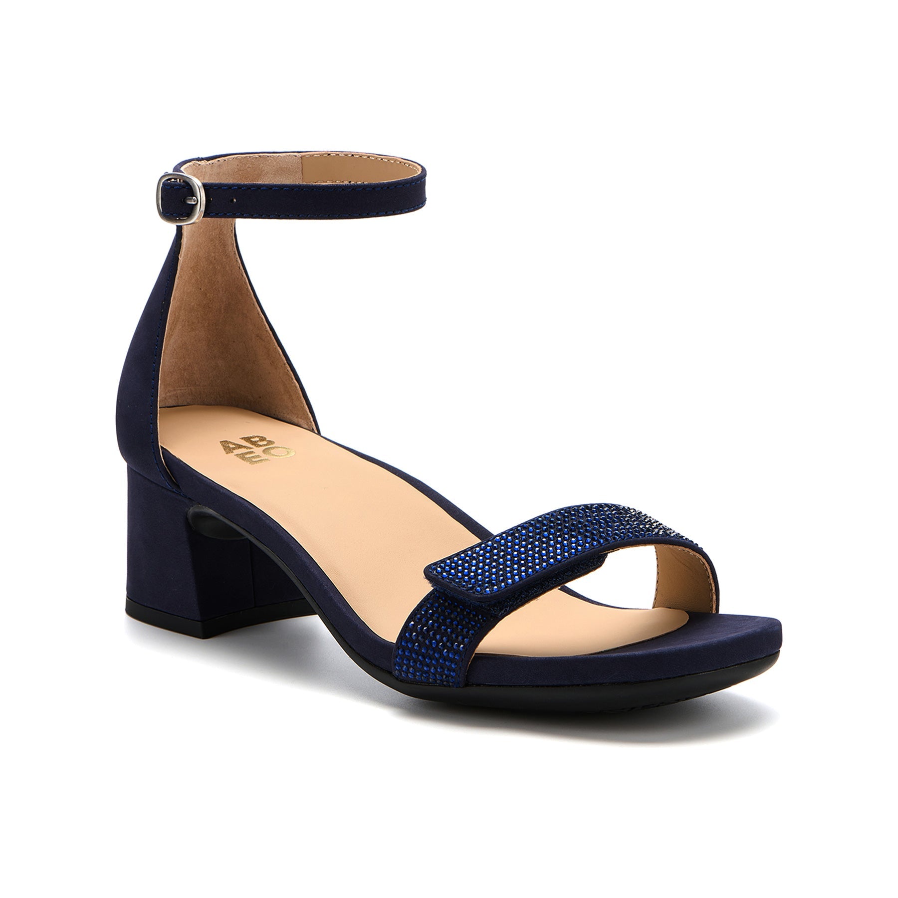 ABEO Footwear Avenue Strap Metatarsal Navy Sparkle