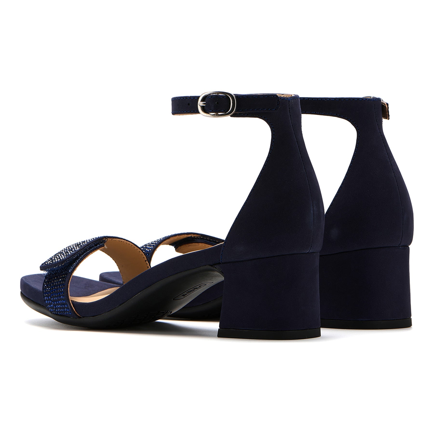 ABEO Footwear Avenue Strap Metatarsal Navy Sparkle