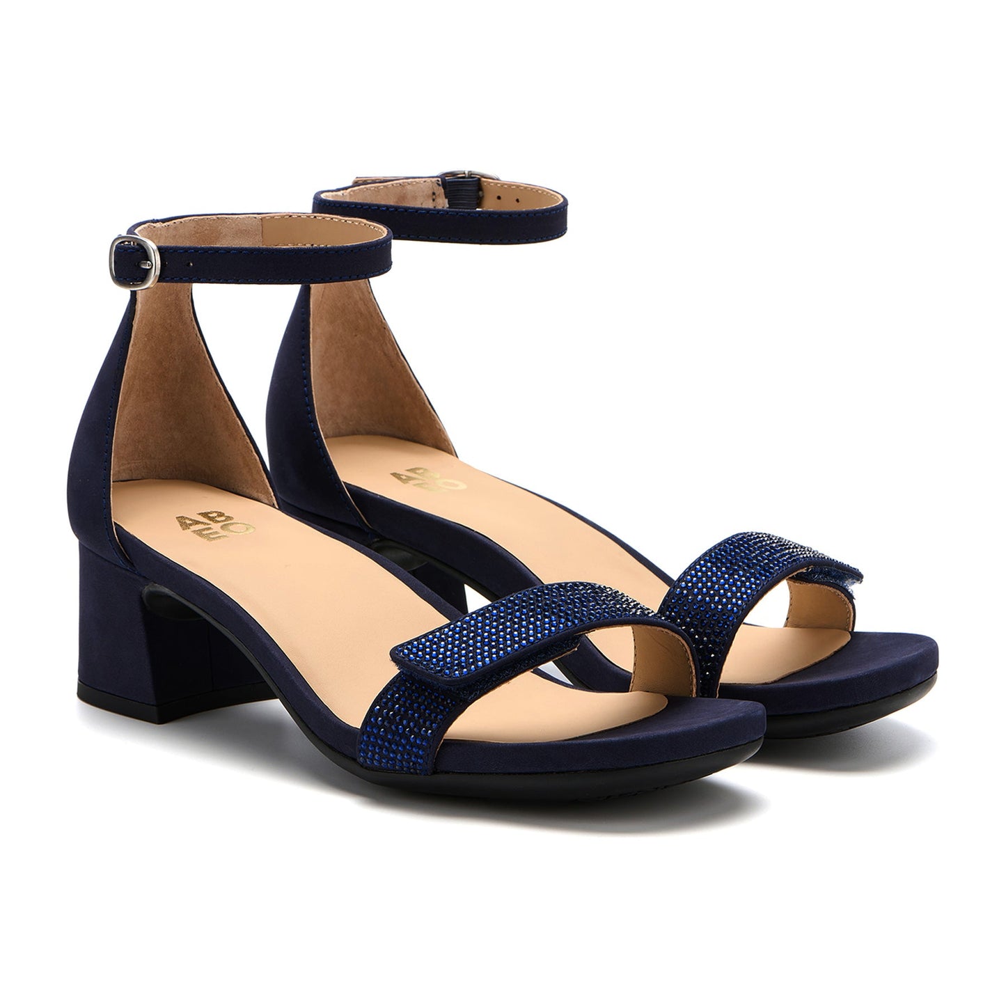 ABEO Footwear Avenue Strap Metatarsal Navy Sparkle