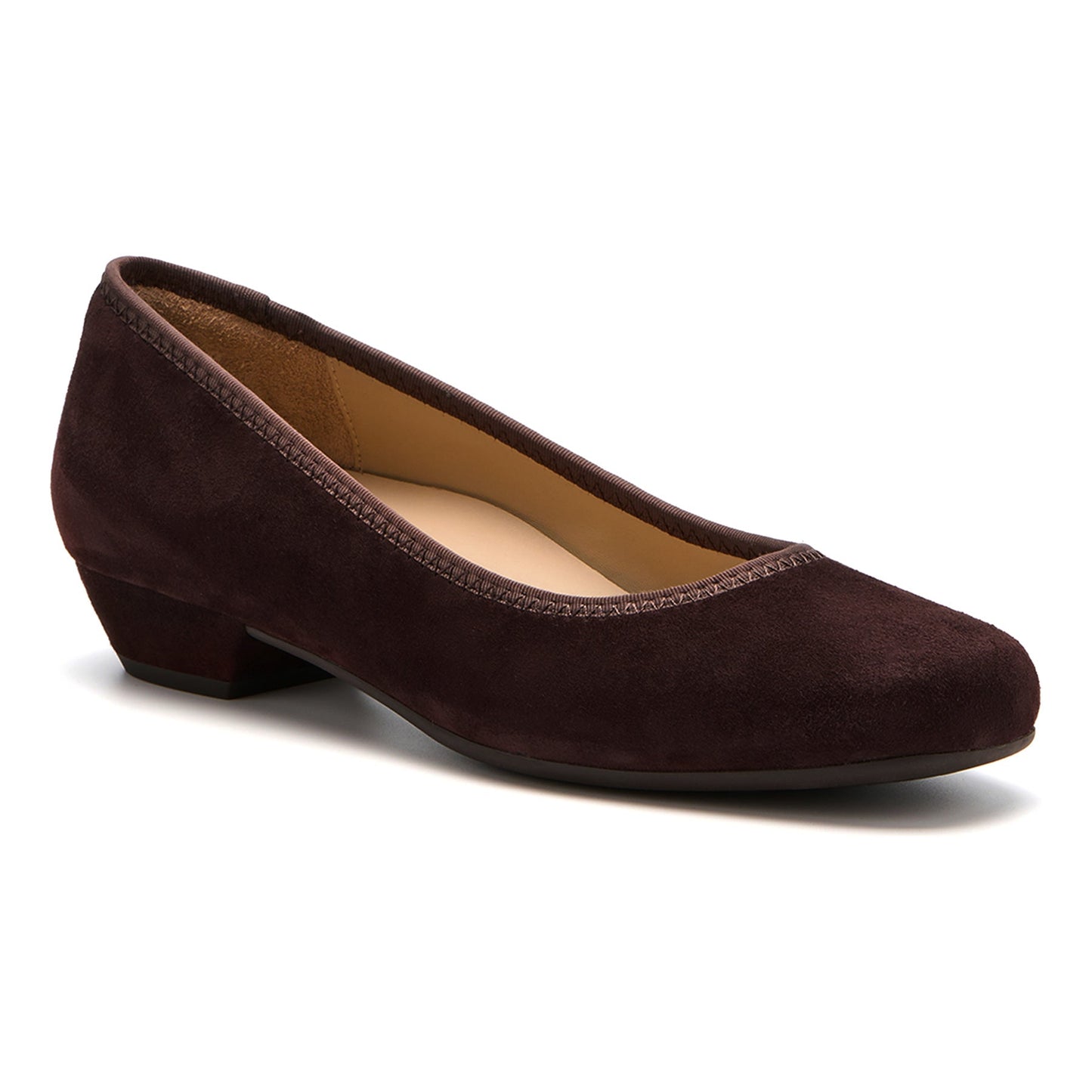 ABEO Footwear Via Pump Metatarsal Chocolate Suede