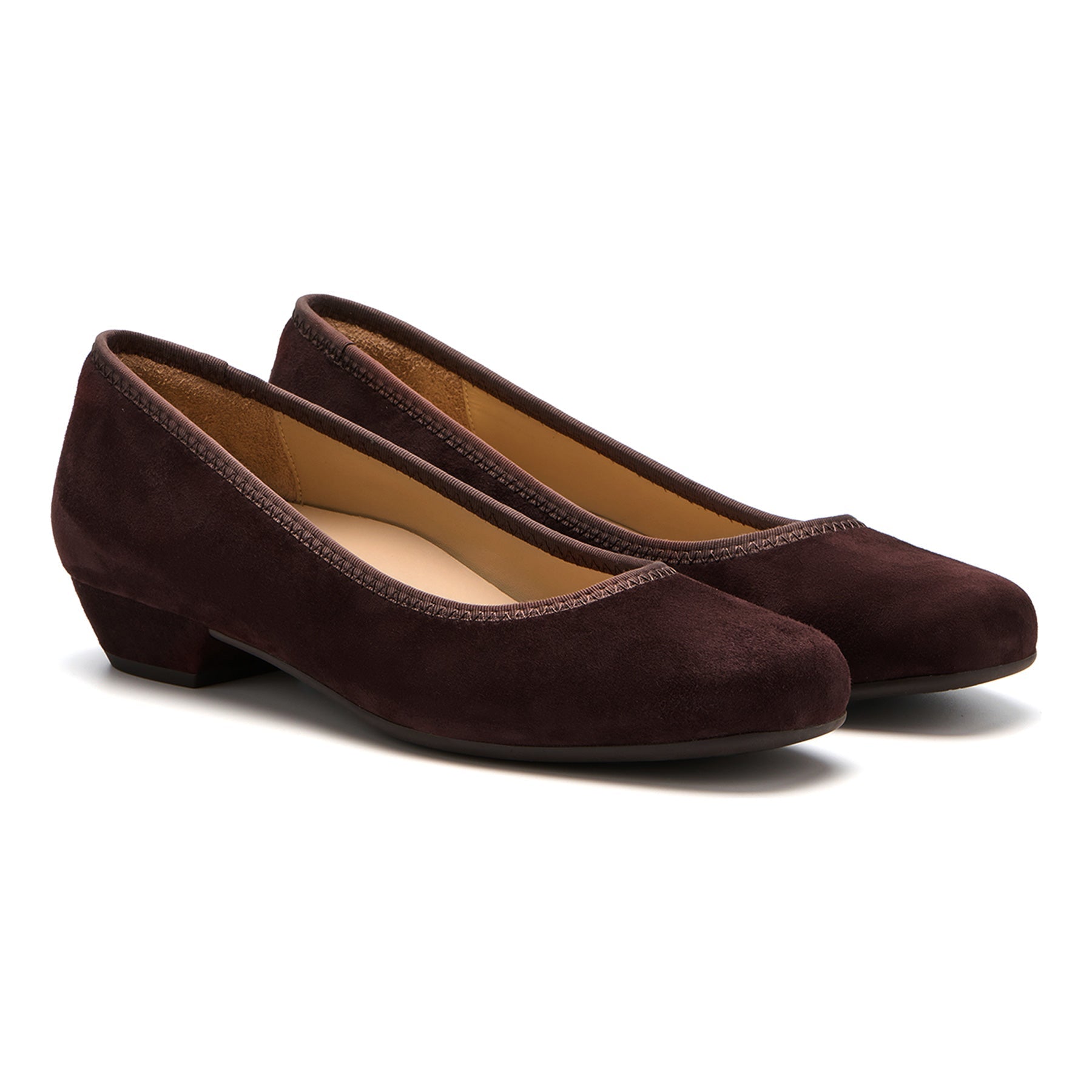 ABEO Footwear Via Pump Metatarsal Chocolate Suede