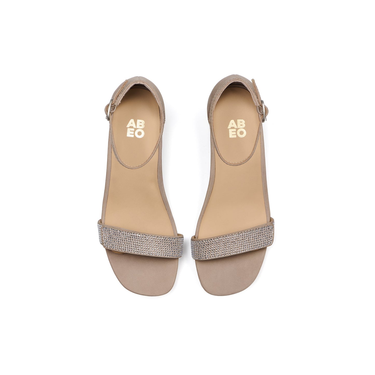 ABEO Footwear Avenue Strap Metatarsal Taupe Sparkle