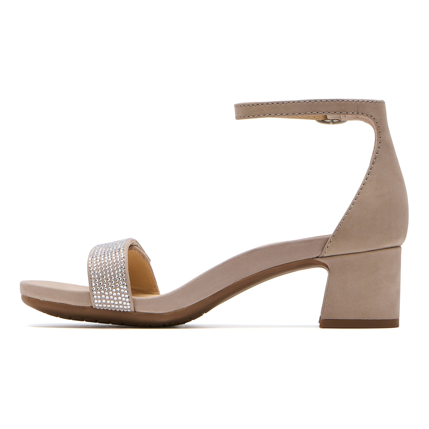 ABEO Footwear Avenue Strap Metatarsal Taupe Sparkle