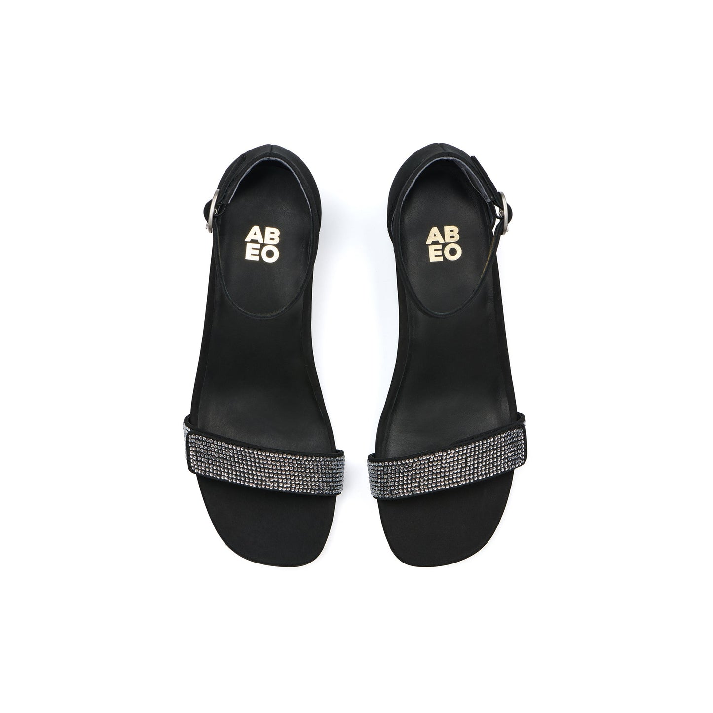 ABEO Footwear Avenue Strap Metatarsal Black Sparkle