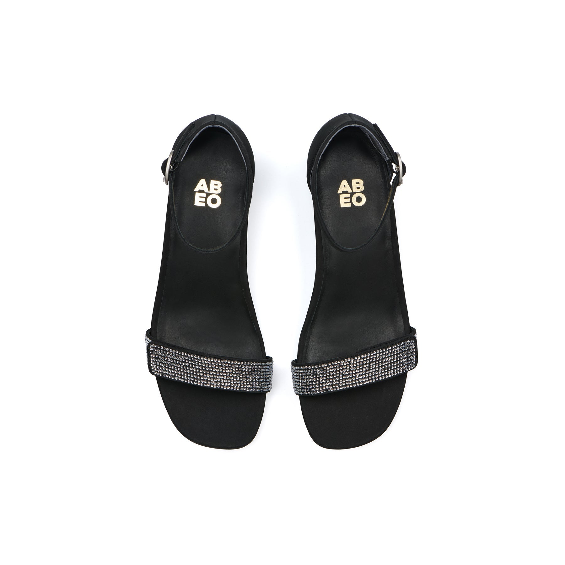ABEO Footwear Avenue Strap Metatarsal Black Sparkle