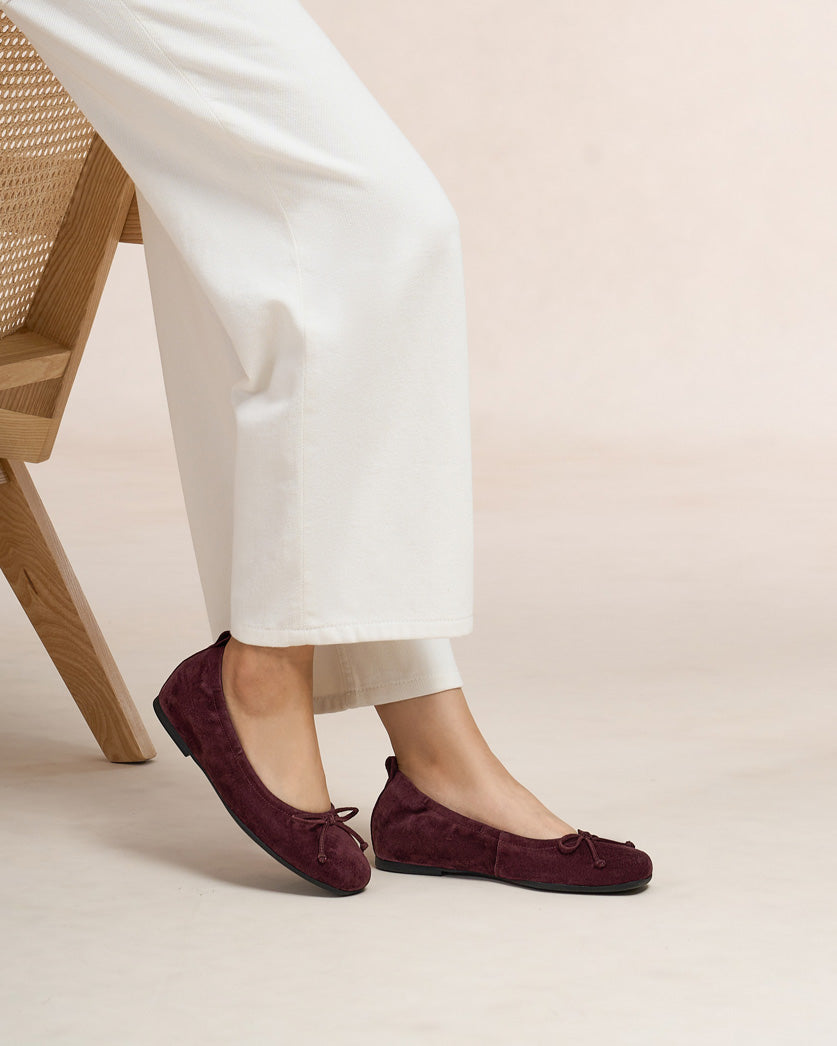 ABEO Footwear Cadence Bow Metatarsal Burgundy