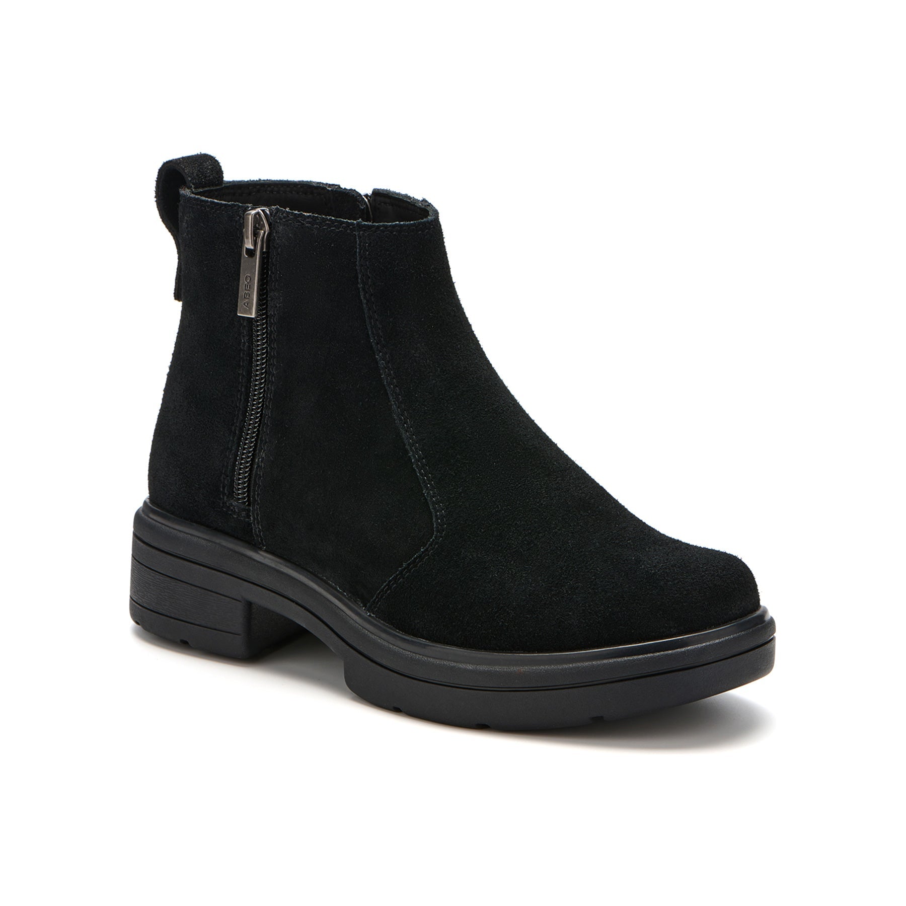 ABEO Footwear Vista Zip Metatarsal Black Suede