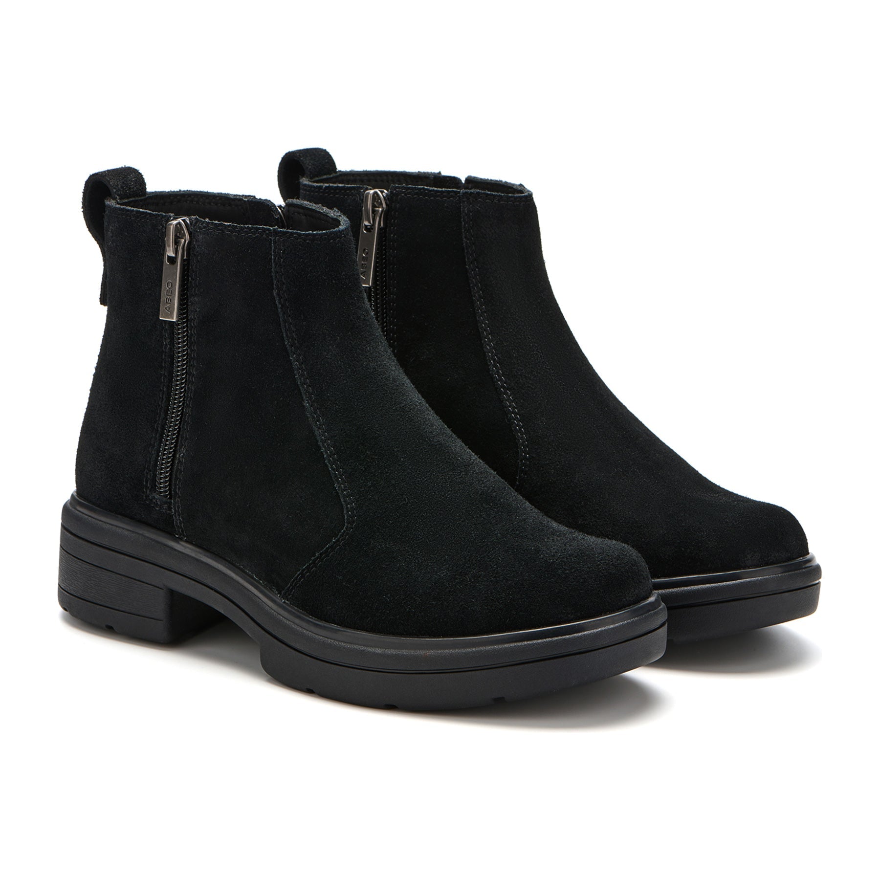 ABEO Footwear Vista Zip Metatarsal Black Suede