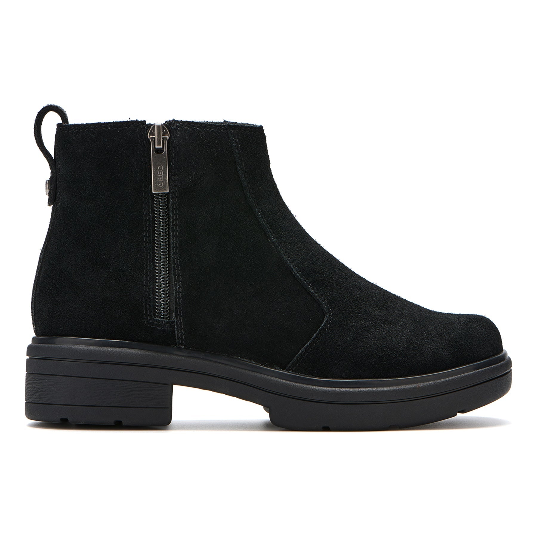 ABEO Footwear Vista Zip Metatarsal Black Suede