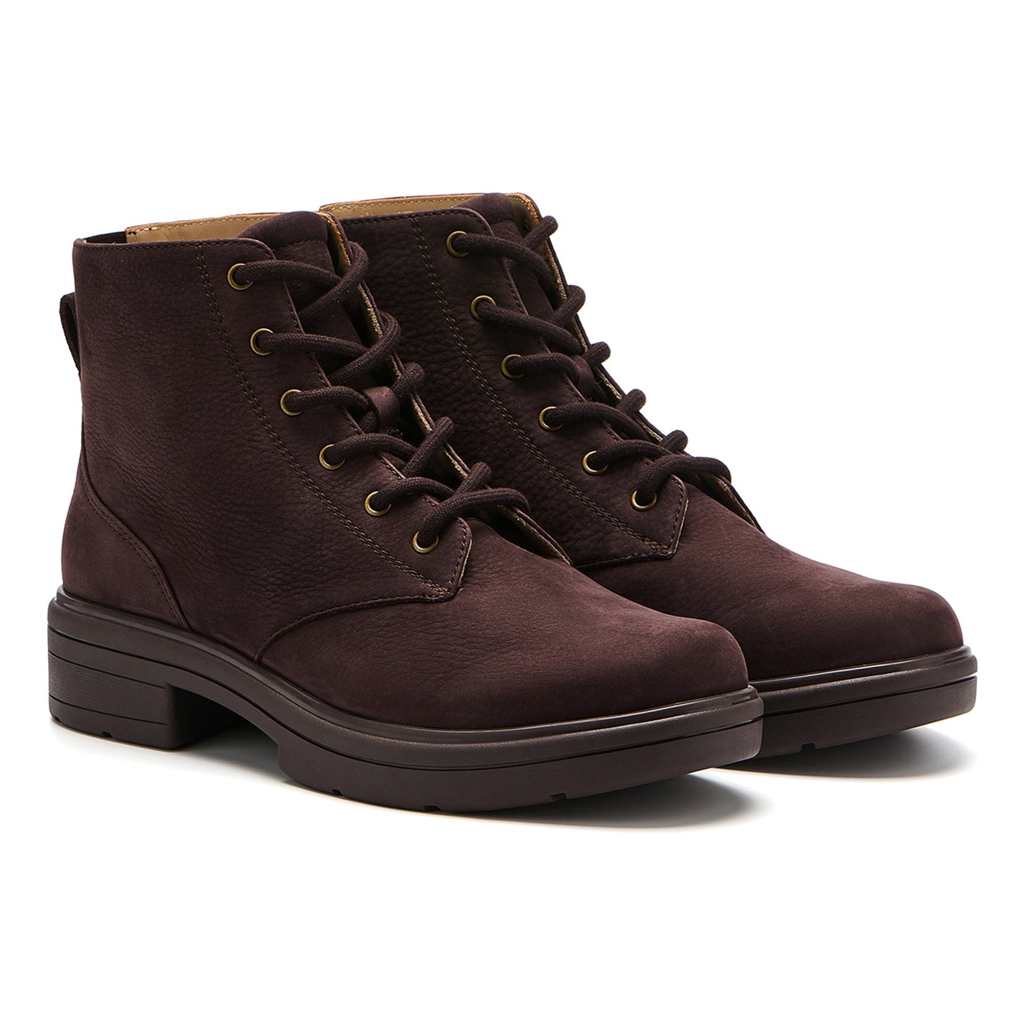 ABEO Footwear Vista Lace Metatarsal Chocolate Suede