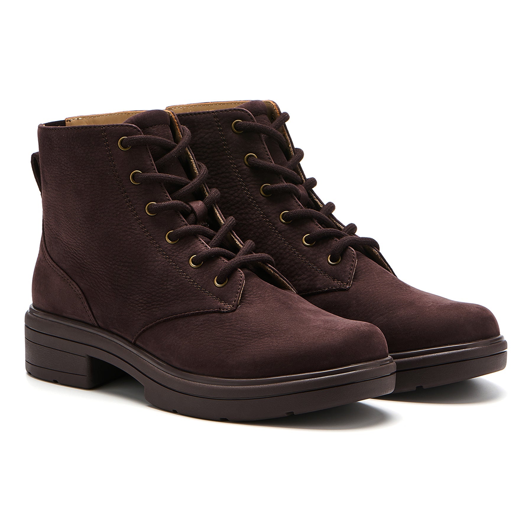 ABEO Footwear Vista Lace Metatarsal Chocolate Suede