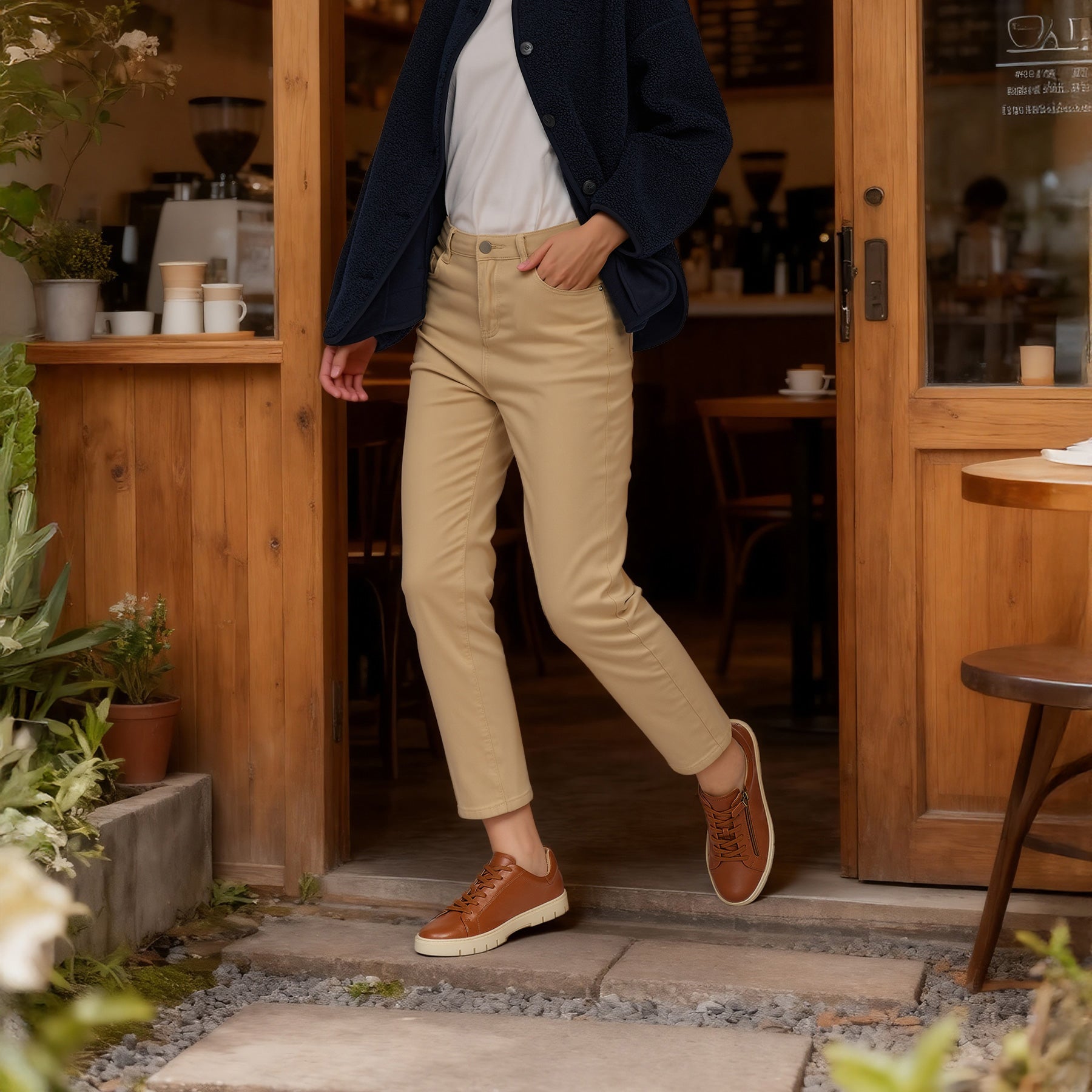 ABEO Footwear Roam Lace Metatarsal Caramel Leather