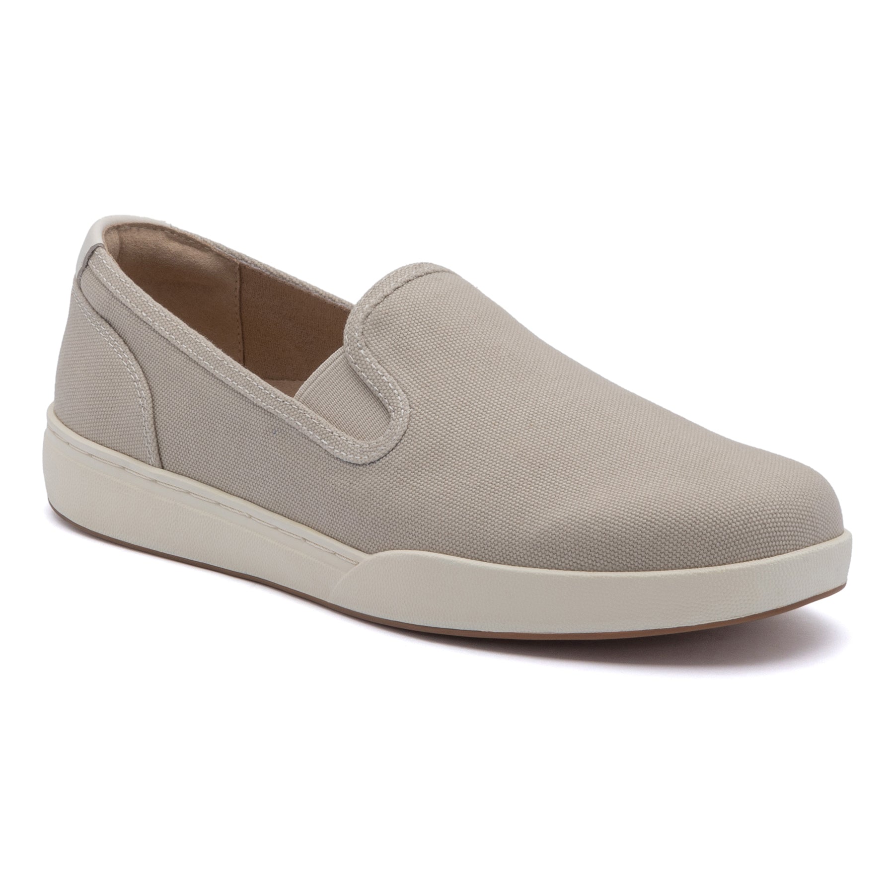 ABEO Footwear Encore Slip On Metatarsal Beige Canvas