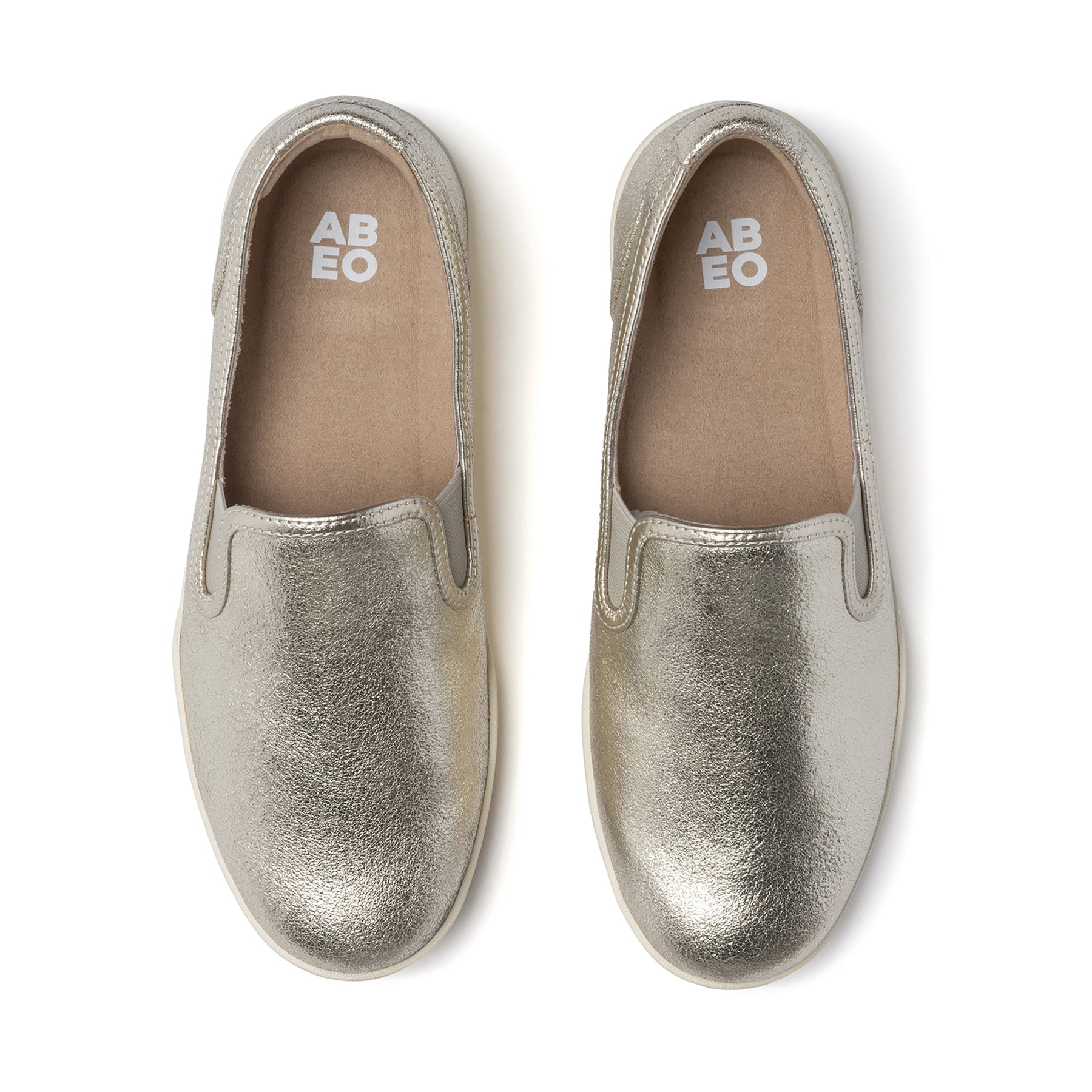 ABEO Footwear Encore Slip On Metatarsal Gold Leather