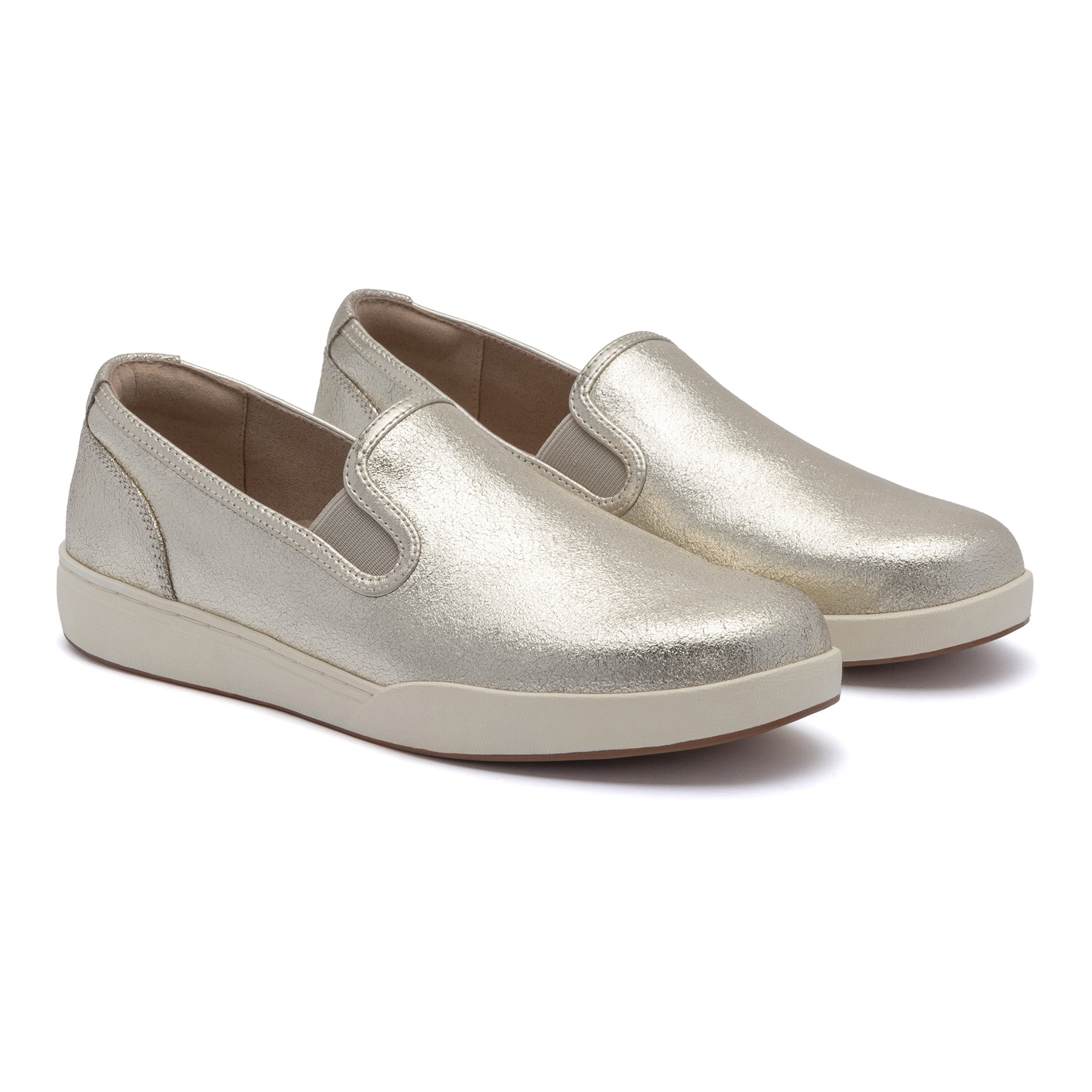 ABEO Footwear Encore Slip On Metatarsal Gold Leather