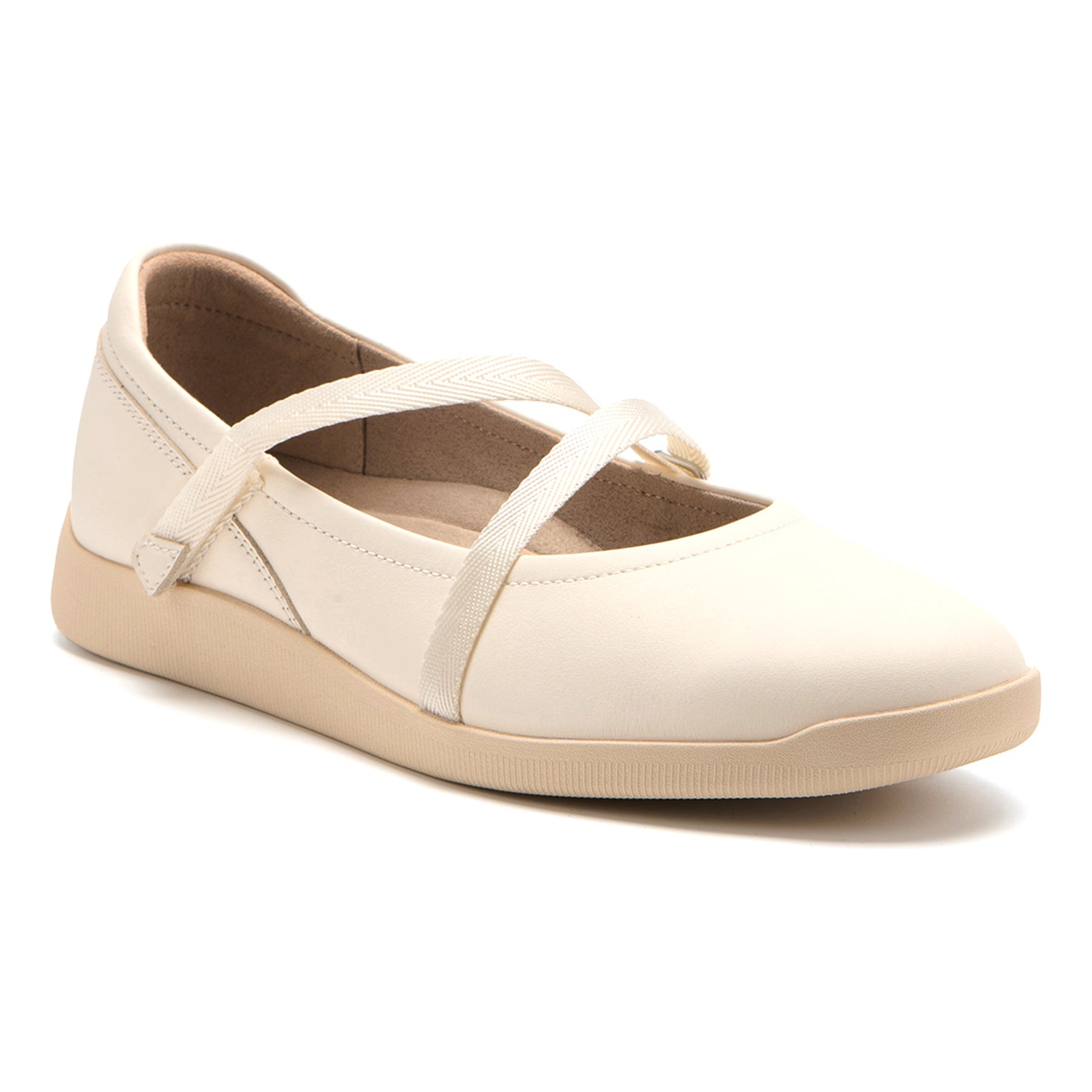 ABEO Footwear Vela Mary Jane Metatarsal White