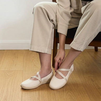 ABEO Footwear Vela Mary Jane Metatarsal White