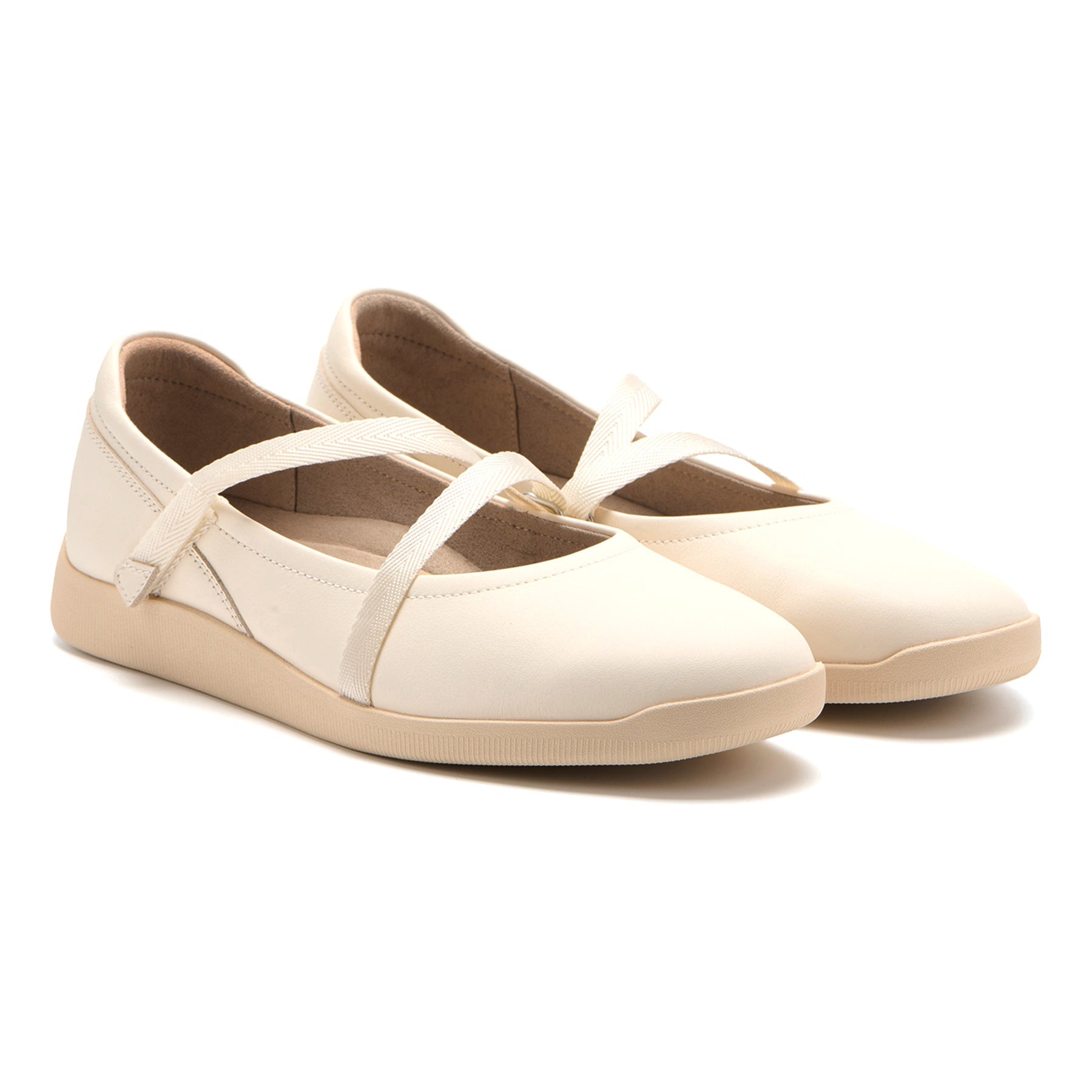 ABEO Footwear Vela Mary Jane Metatarsal White