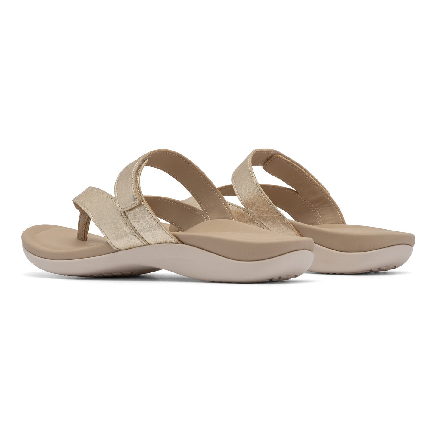 ABEO Footwear Oasis Thong Sandal Metatarsal Light Gold