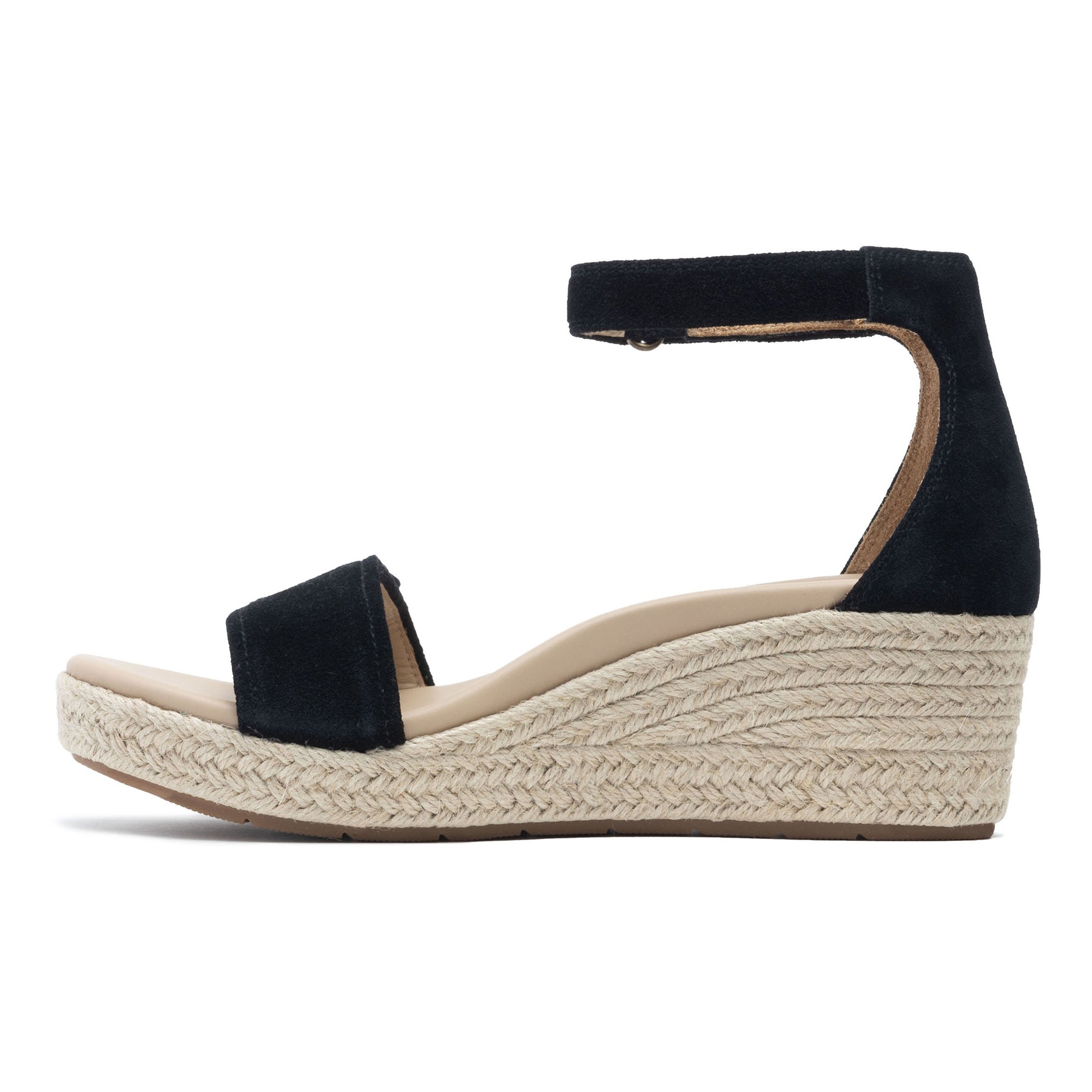 ABEO Footwear Riviera Ankle Sandal Metatarsal Black Suede