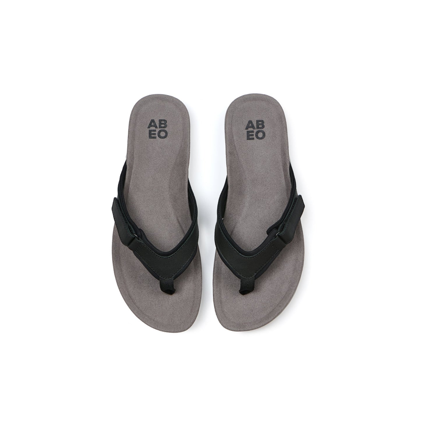 ABEO Footwear Oasis Sport Flip Flop Metatarsal Black