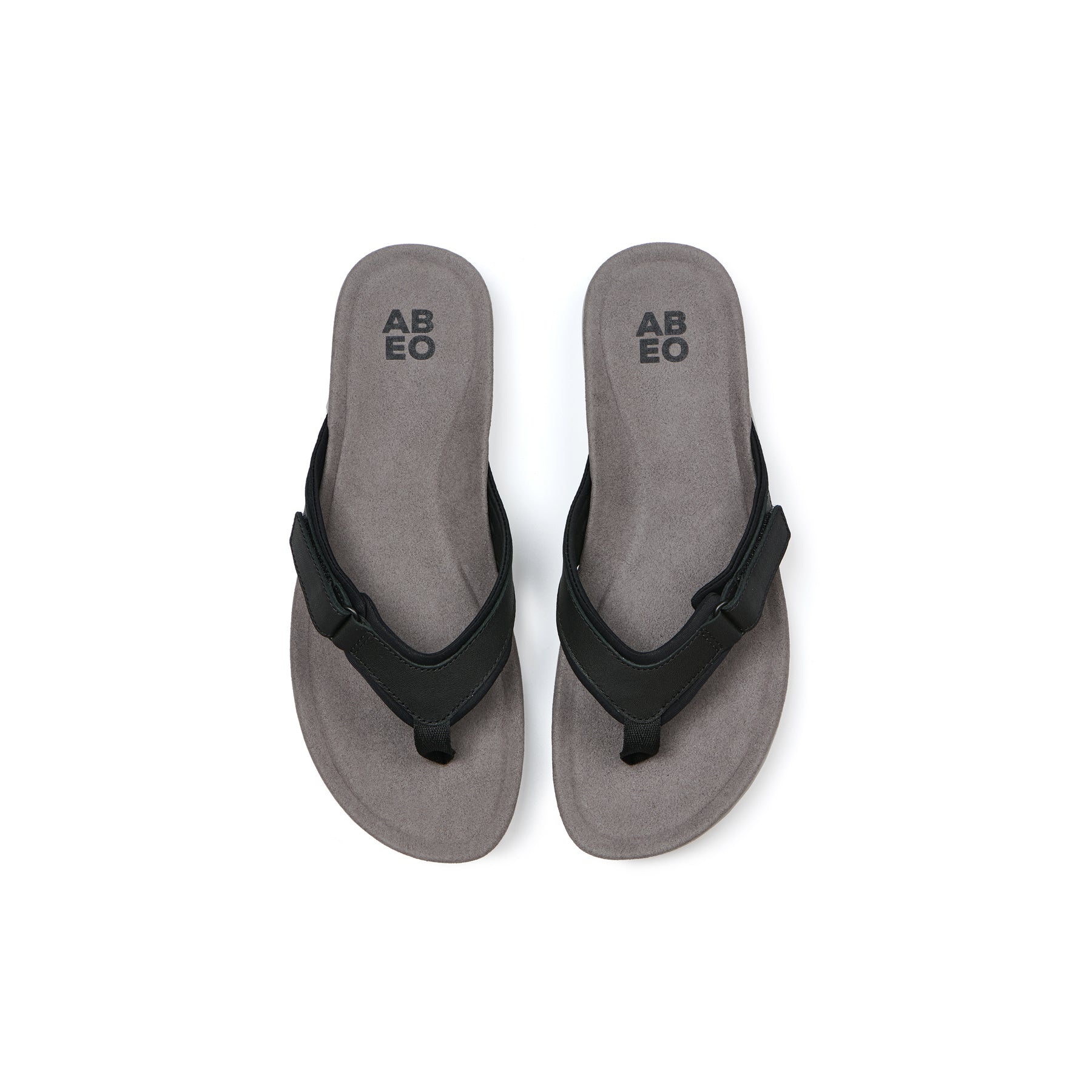 ABEO Footwear Oasis Sport Flip Flop Metatarsal Black