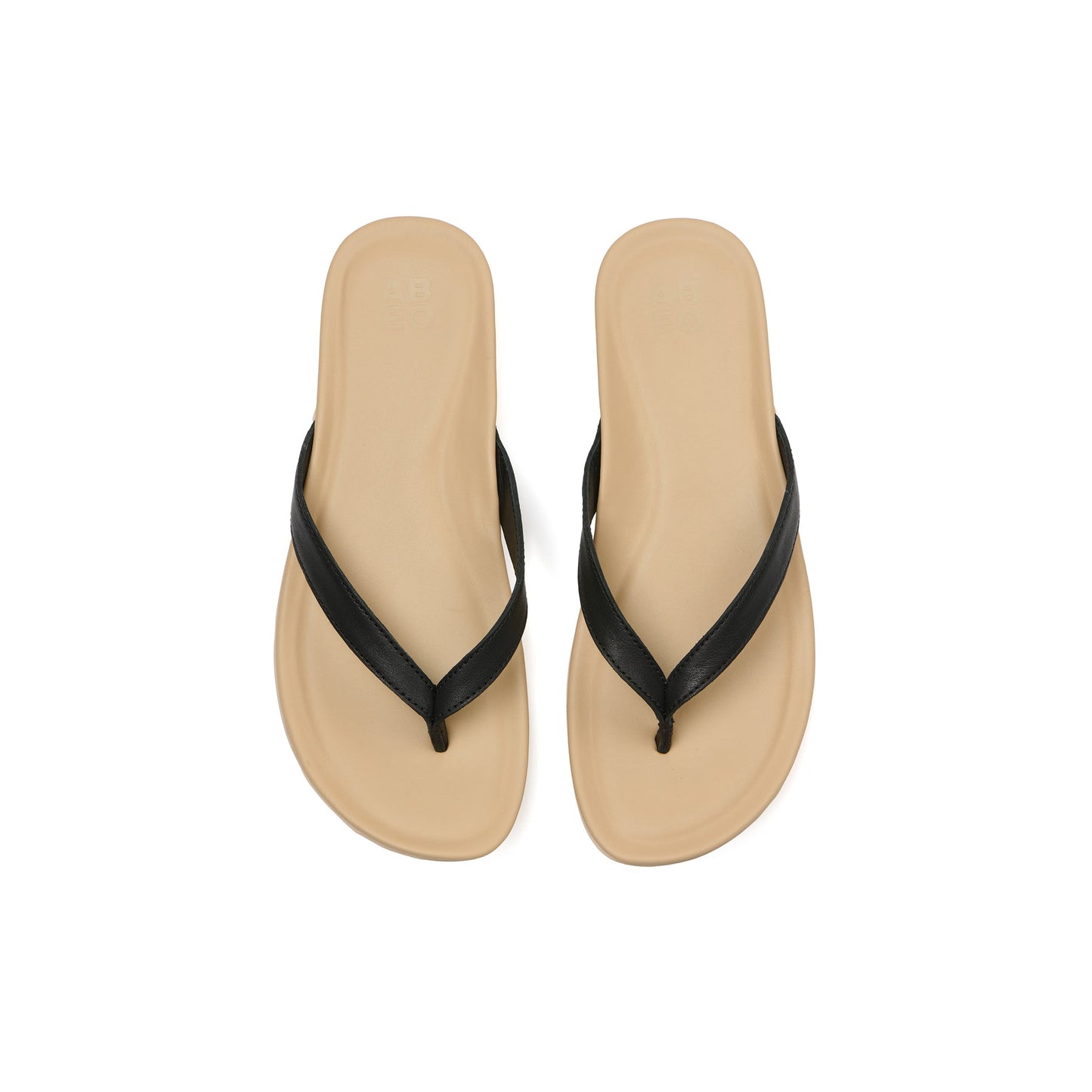 ABEO Footwear Oasis Flip Flop Metatarsal Black