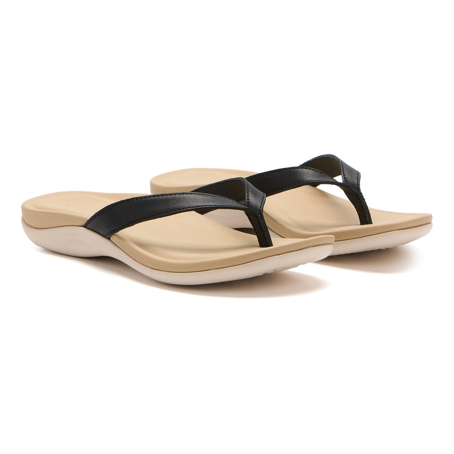ABEO Footwear Oasis Flip Flop Metatarsal Black