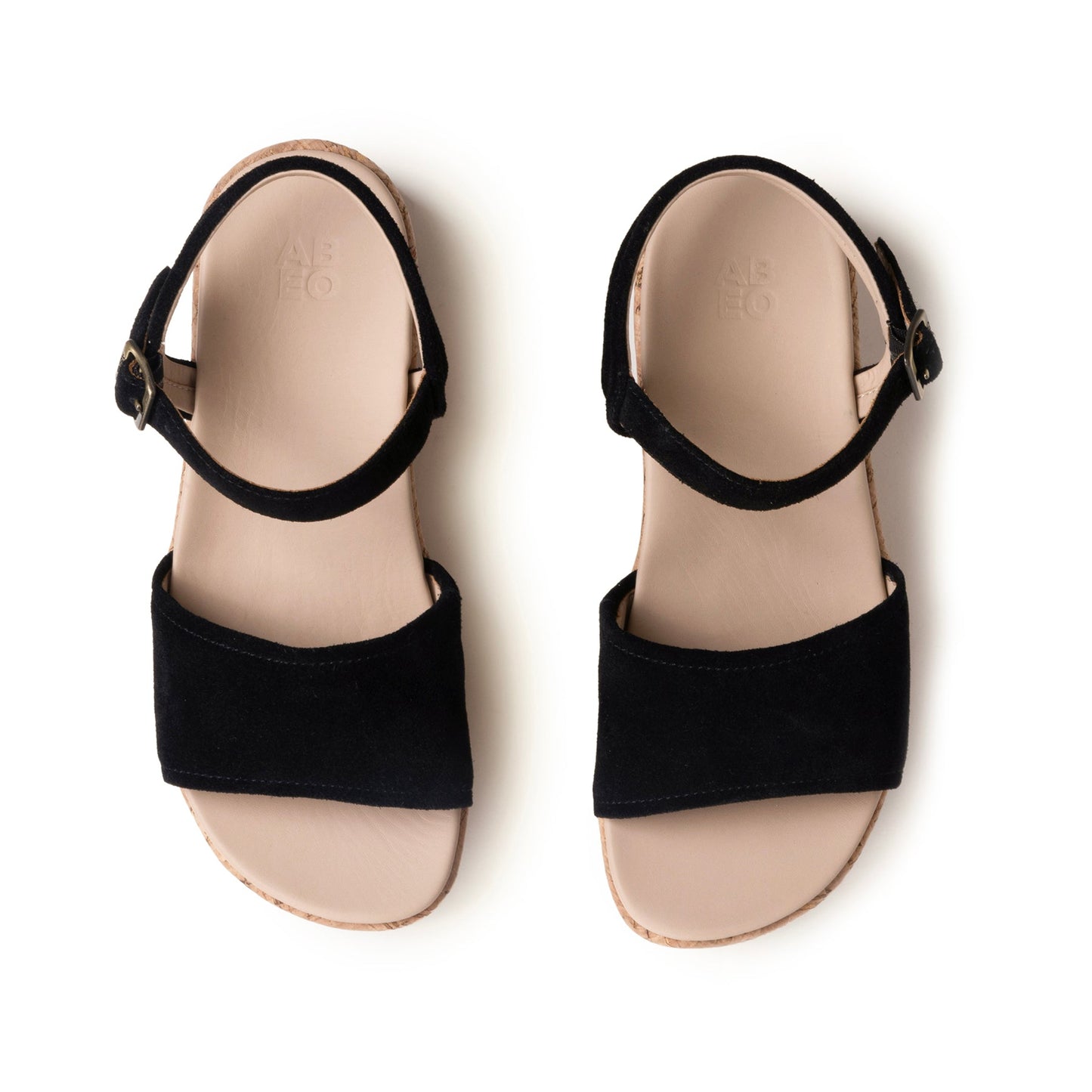 ABEO Footwear Solstice Buckle Sandal Metatarsal Black Suede