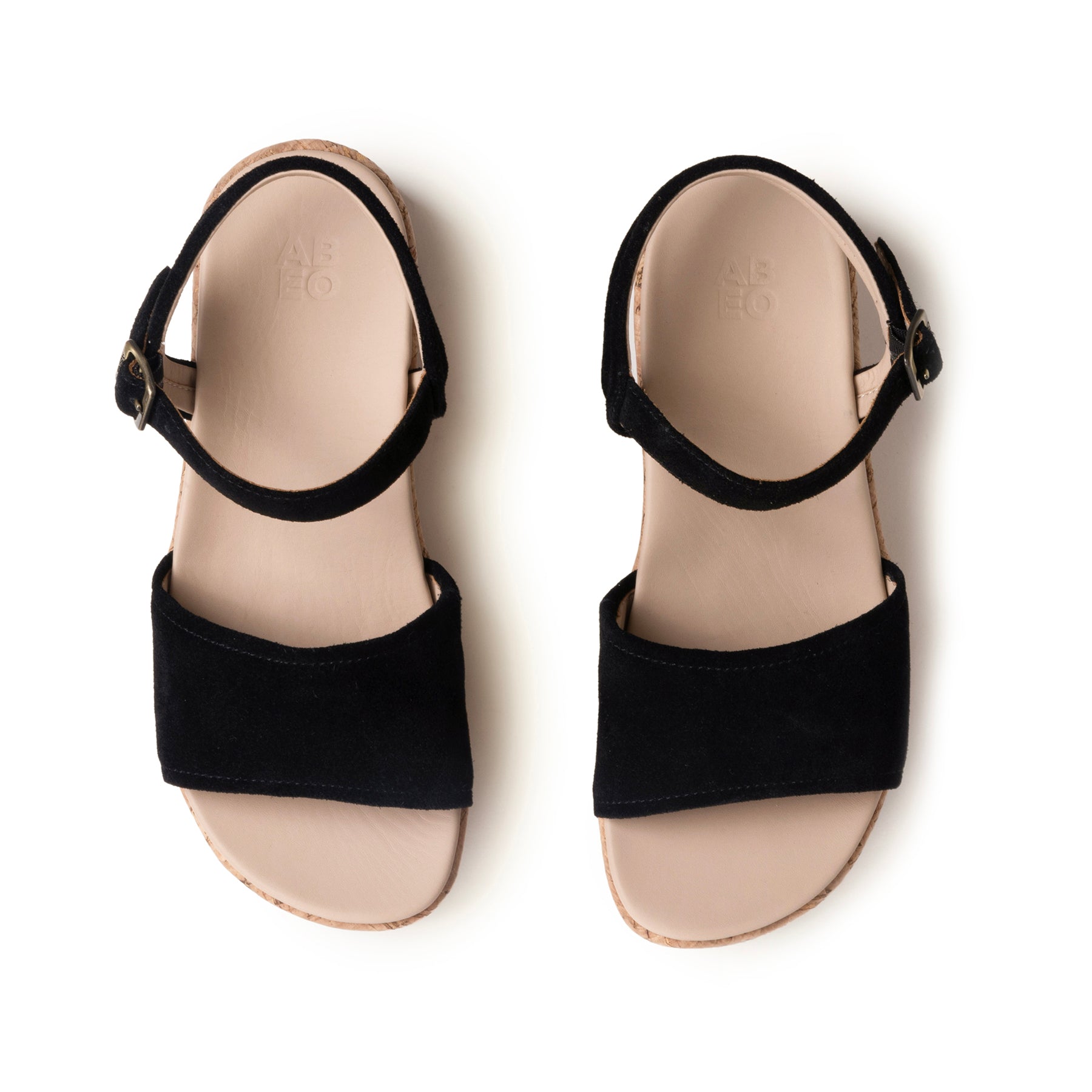 ABEO Footwear Solstice Buckle Sandal Metatarsal Black Suede