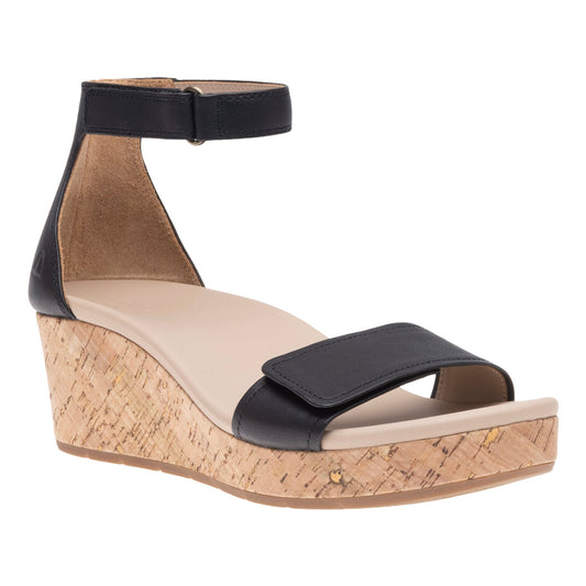 ABEO Footwear Riviera Ankle Sandal Metatarsal Black Nubuck