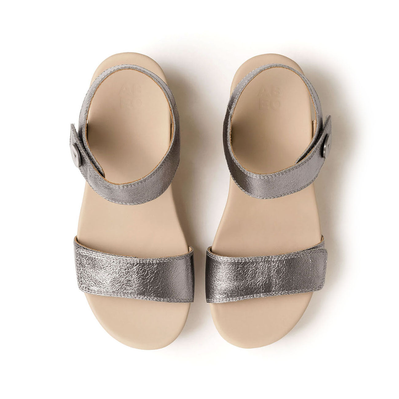 ABEO Footwear Riviera Strap Sandal Metatarsal Pewter