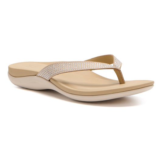 ABEO Footwear Oasis Flip Flop Sand Sparkle