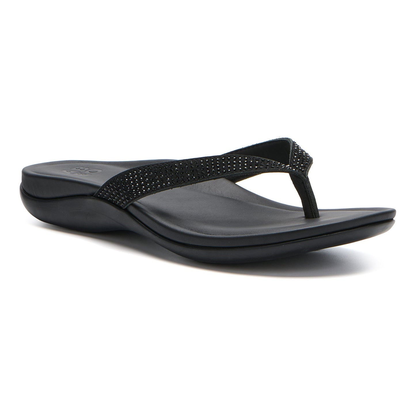 ABEO Footwear Oasis Flip Flop Black Sparkle