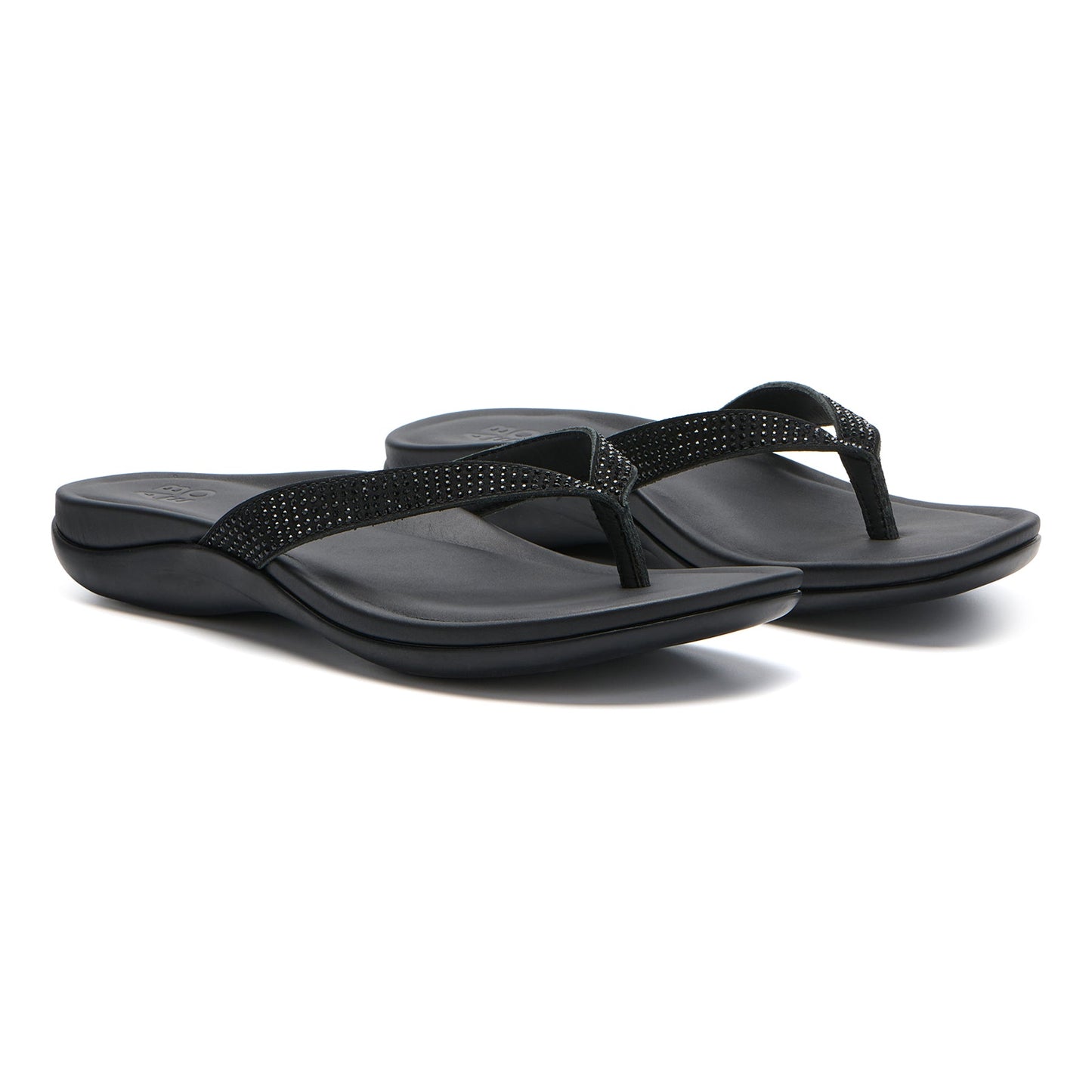 ABEO Footwear Oasis Flip Flop Black Sparkle