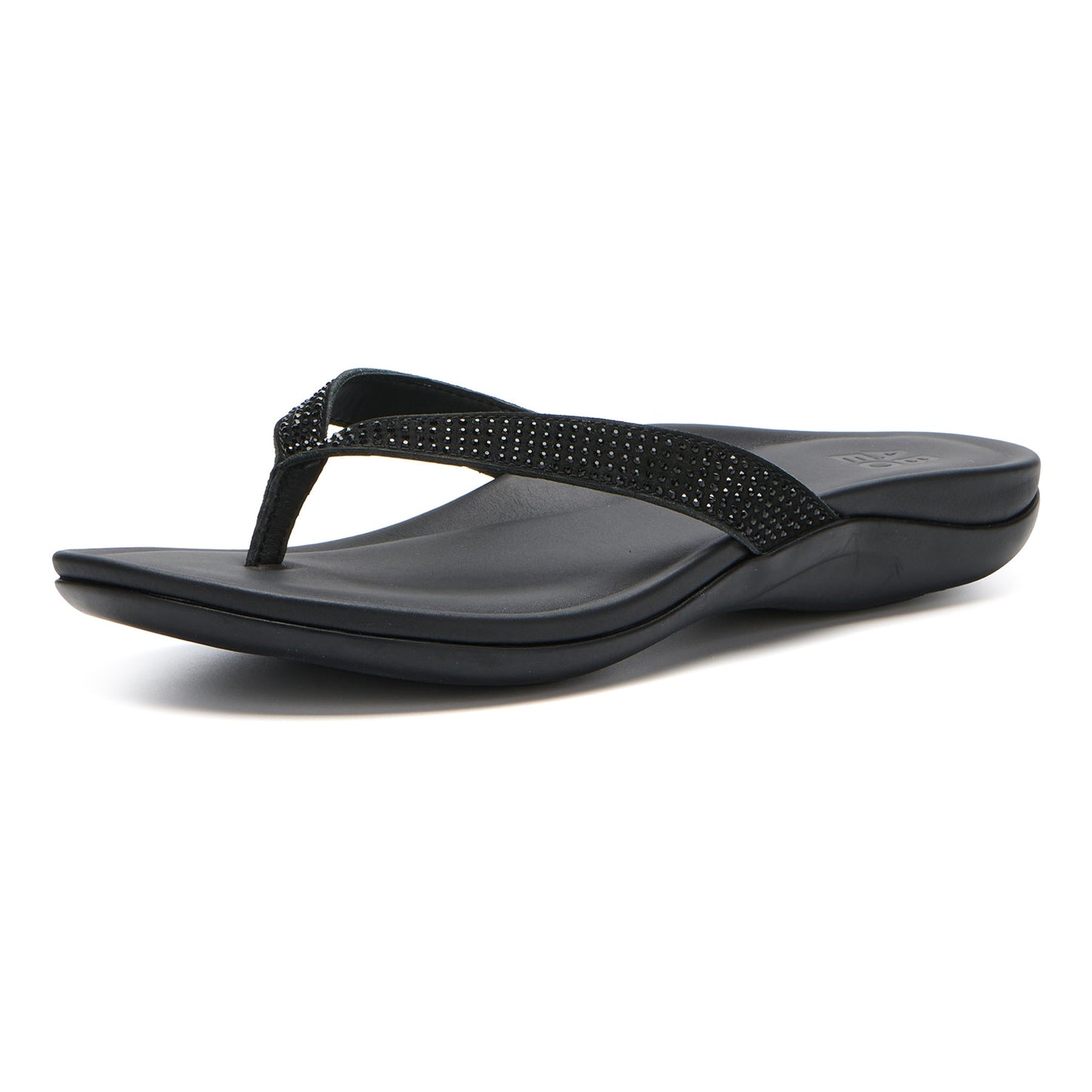 ABEO Footwear Oasis Flip Flop Black Sparkle