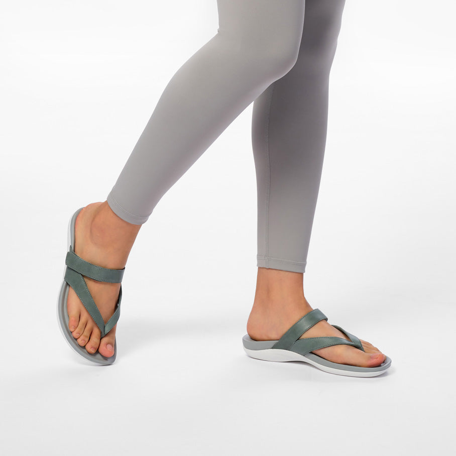 ABEO Footwear Oasis Thong Sandal Castor Grey