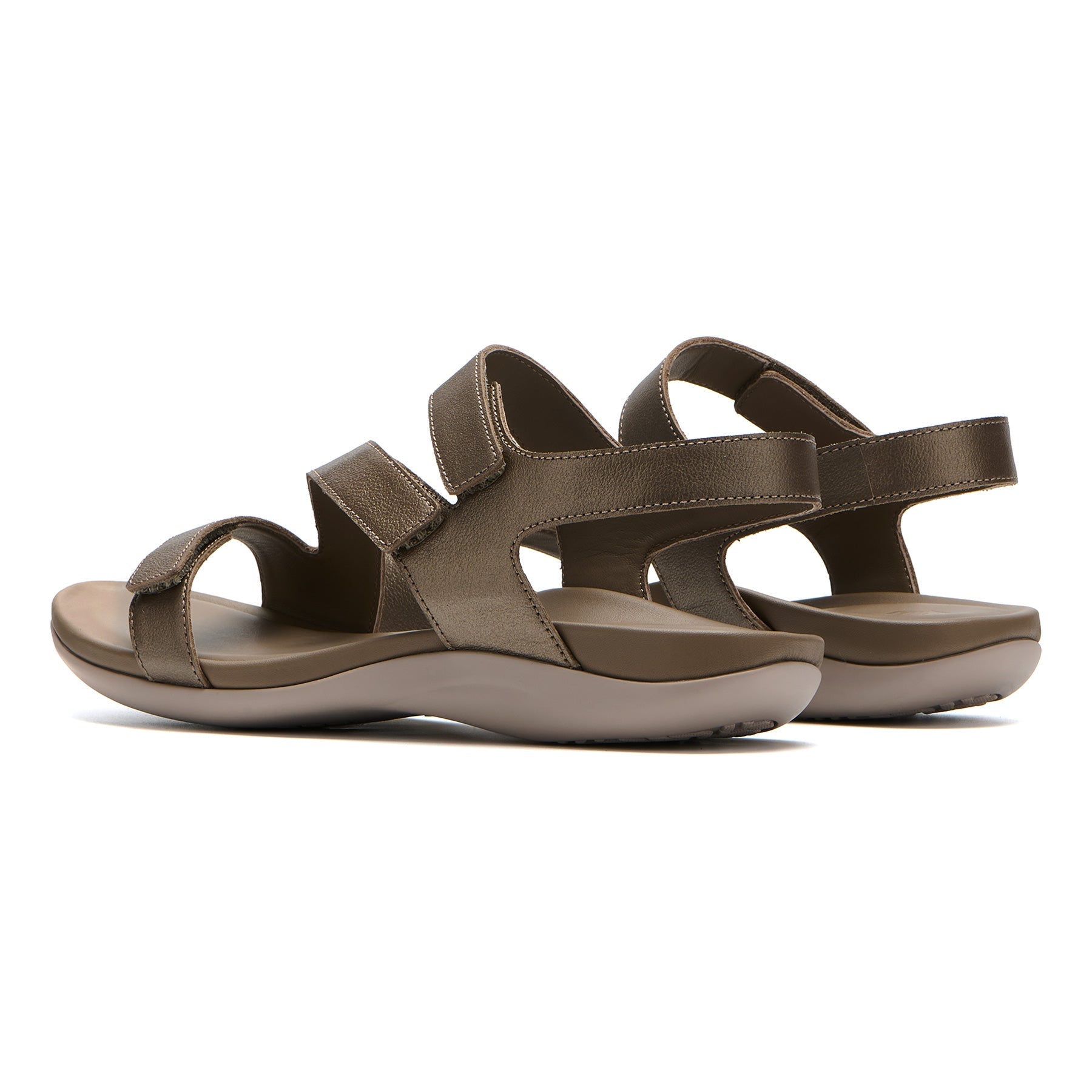 ABEO Footwear Oasis Sandal Fossil Metallic