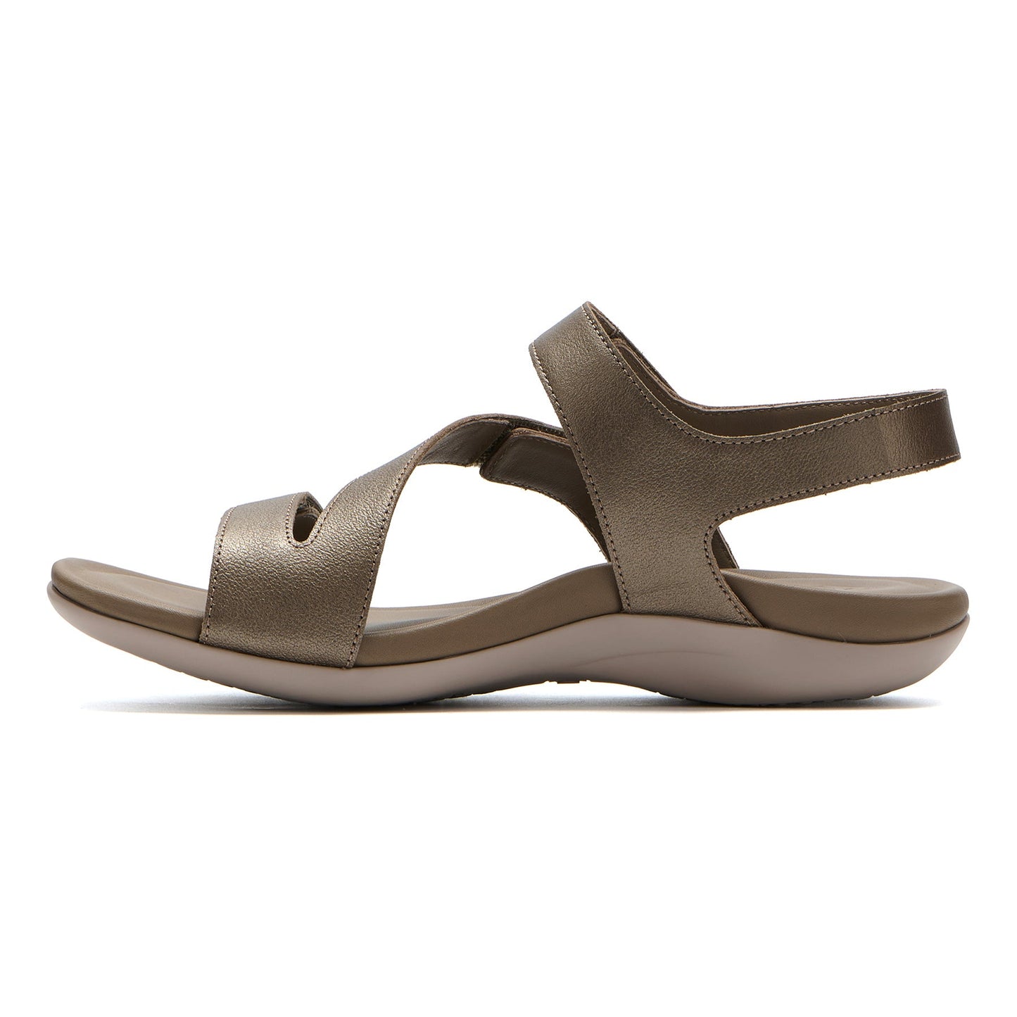 ABEO Footwear Oasis Sandal Fossil Metallic